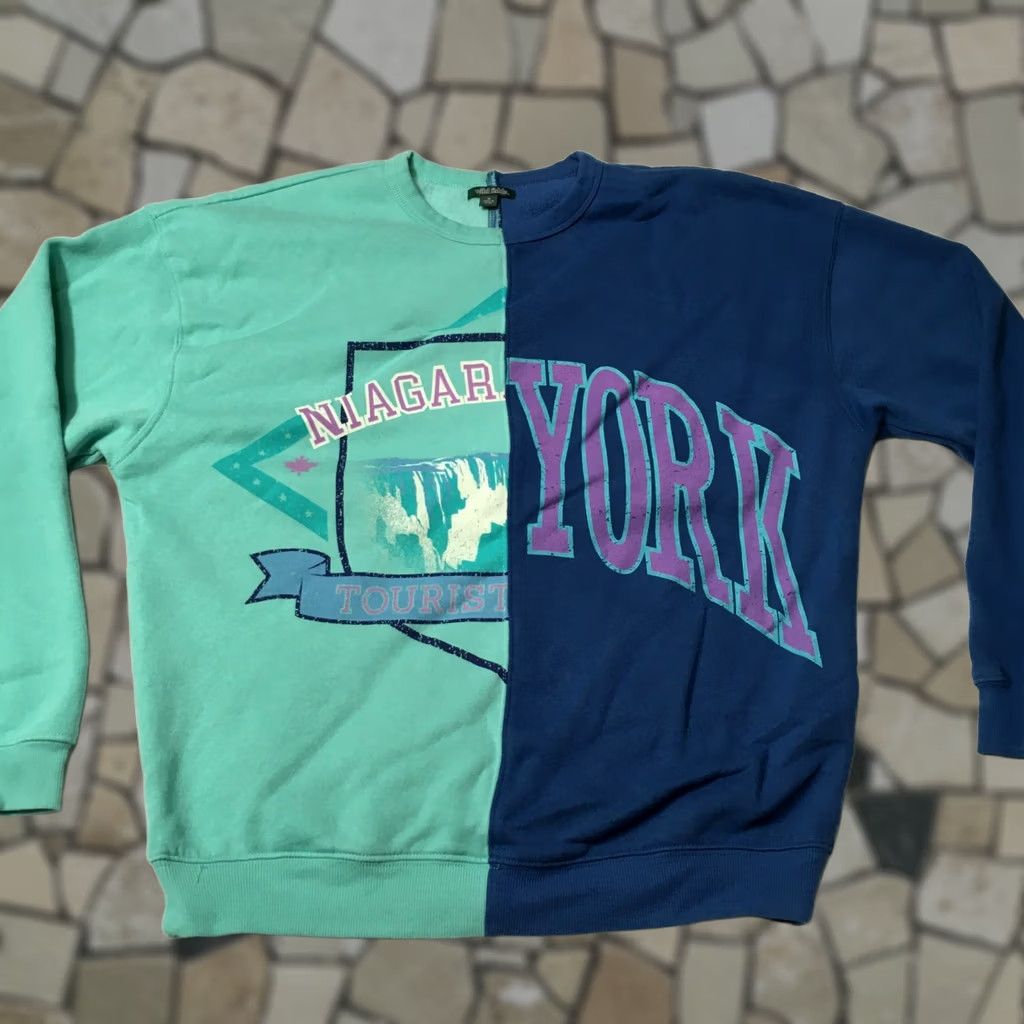 Vintage Wild Fable Shirt Womens M patchwork Sweatshirt NIAGARA NEW YORK TOURIST Size M / US 6-8 / IT 42-44 - 1 Thumbnail