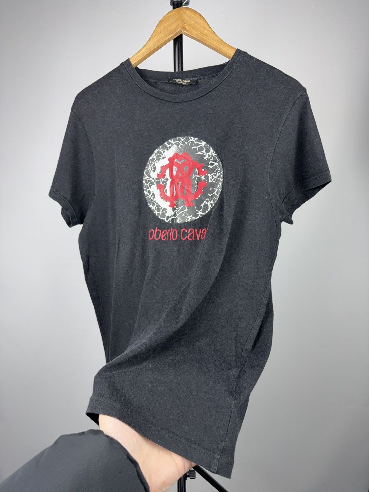 Roberto Cavalli Roberto Cavalli Beachwear Logo Graphic T-Shirt Black Size L Size US L / EU 52-54 / 3 - 3 Thumbnail