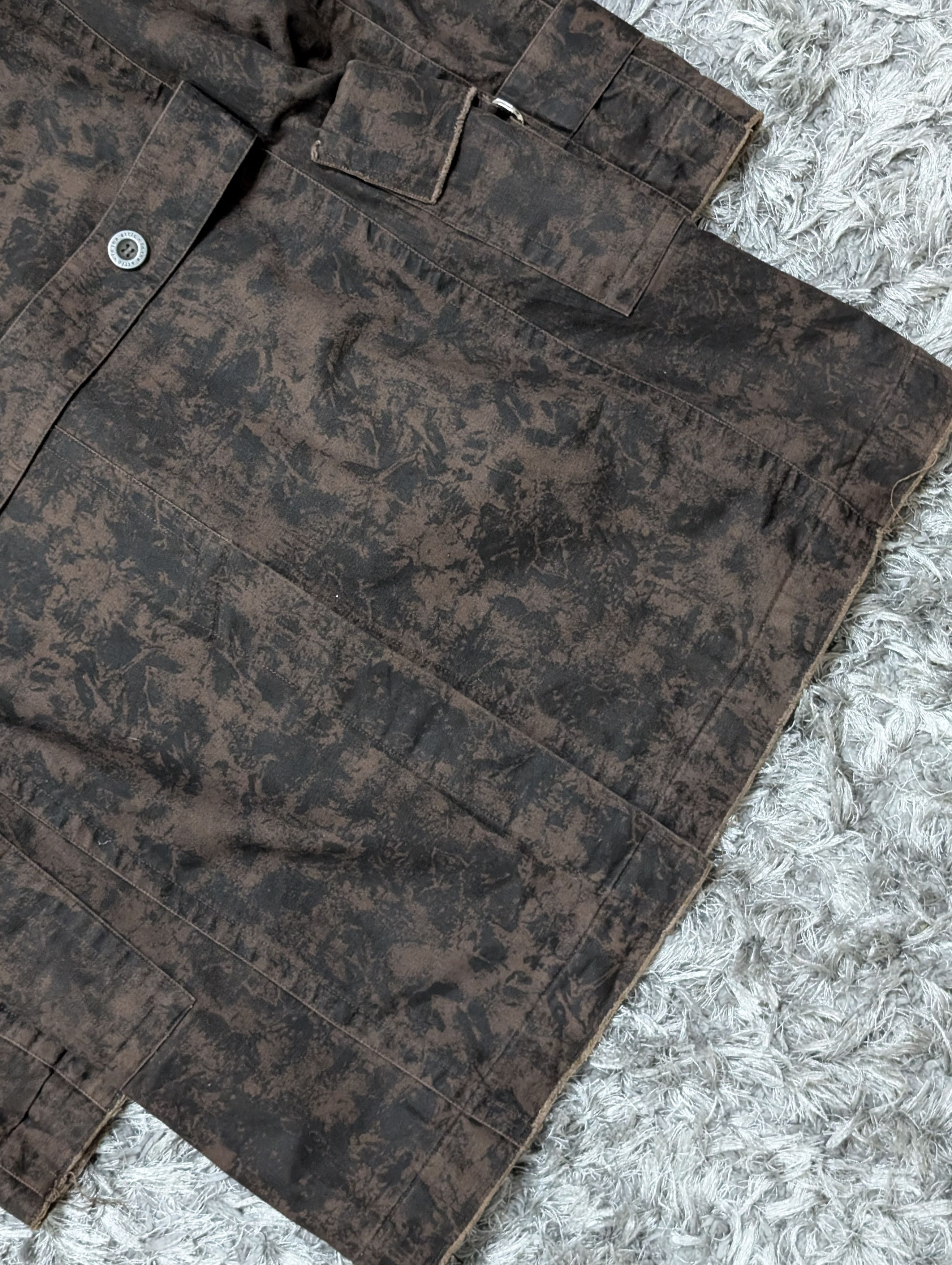 In The Attic In the Attic Dark Camo Distressed Double Breast Jacket Size US M / EU 48-50 / 2 - 6 Thumbnail