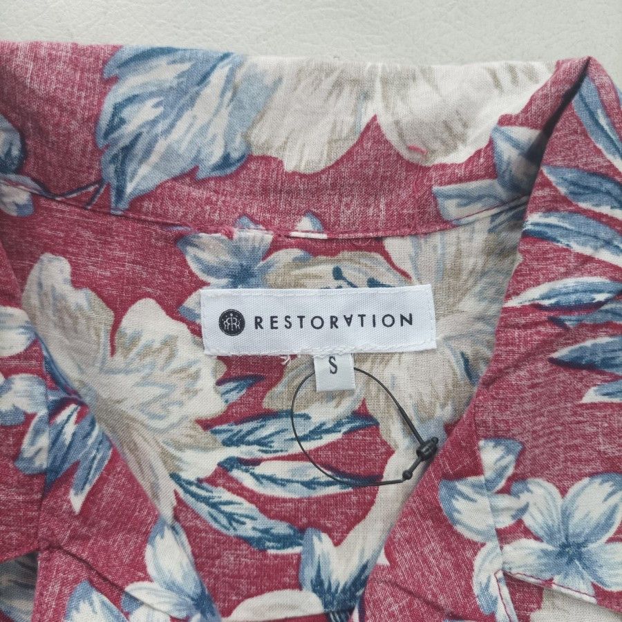 Japanese Brand × Restoration Restoration Japan hawaiian reverse print open collar shirt Size US S / EU 44-46 / 1 - 2 Thumbnail