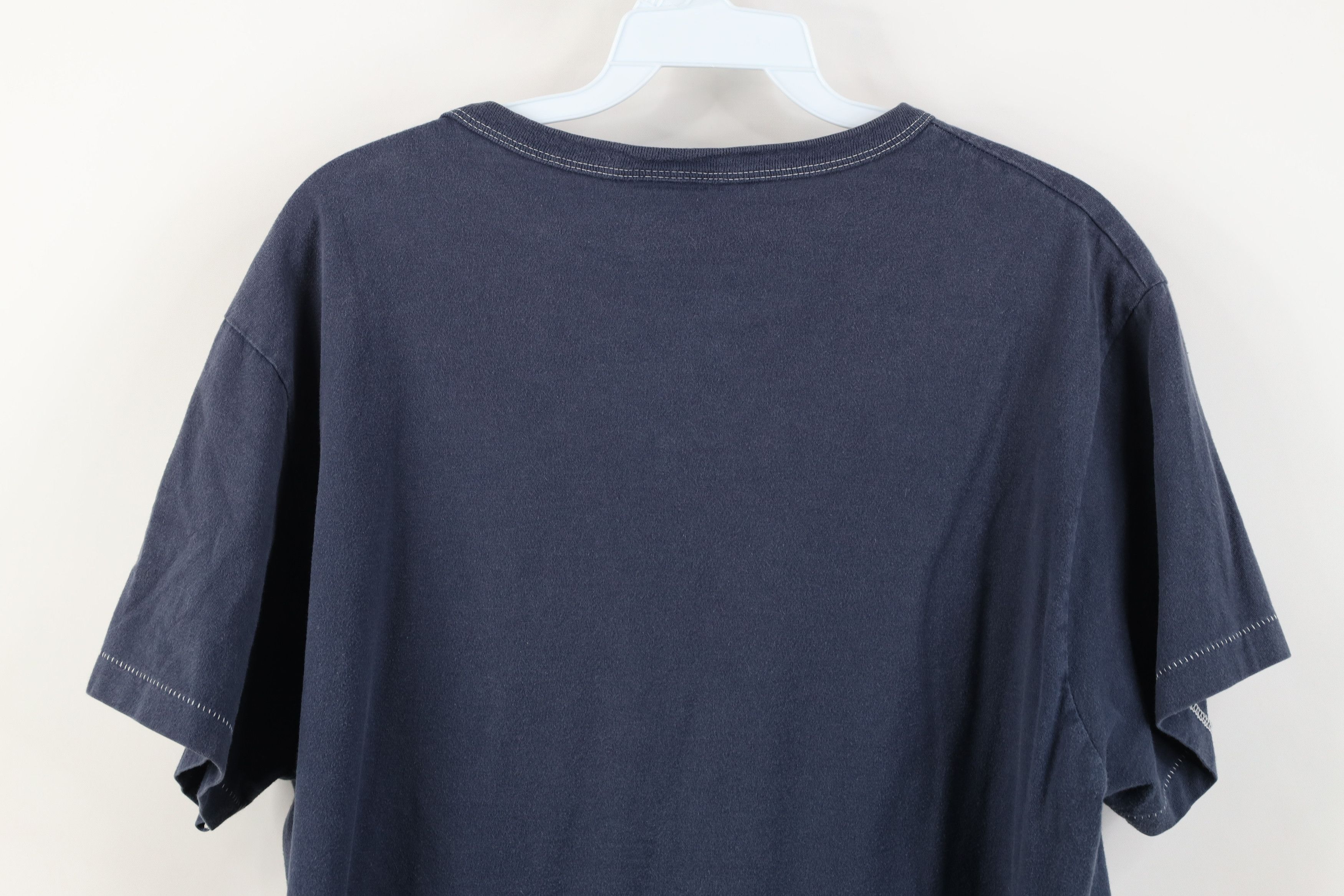 American Eagle Outfitters Vintage 90s Y2K American Eagle Devils Lacrosse T-Shirt Blue Size US M / EU 48-50 / 2 - 11 Thumbnail