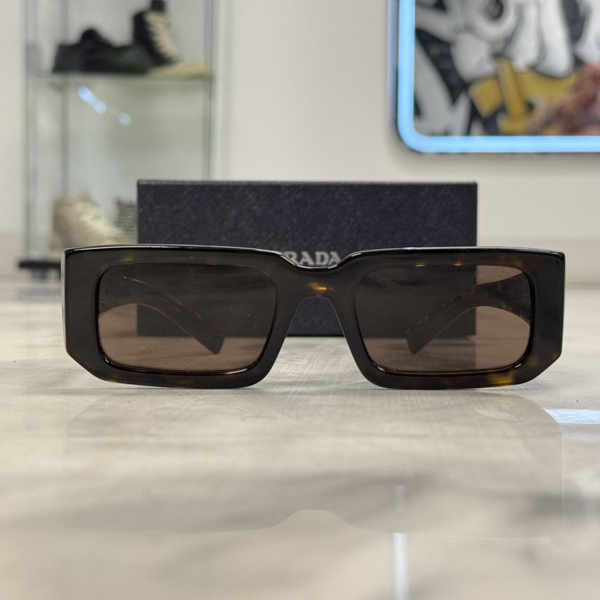 Prada Prada PR06YS Sunglasses Tortoise Size ONE SIZE - 2 Thumbnail