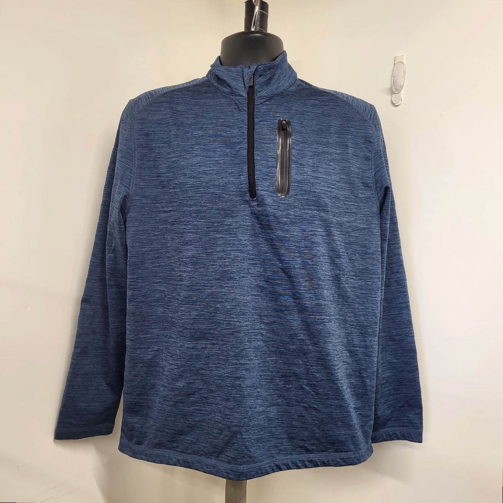 PGA Tour PGA Tour Sweater 1/2 Zip Men's Medium Dark Heather Blue Long Sleeve Pocket Size US M / EU 48-50 / 2 - 5 Thumbnail