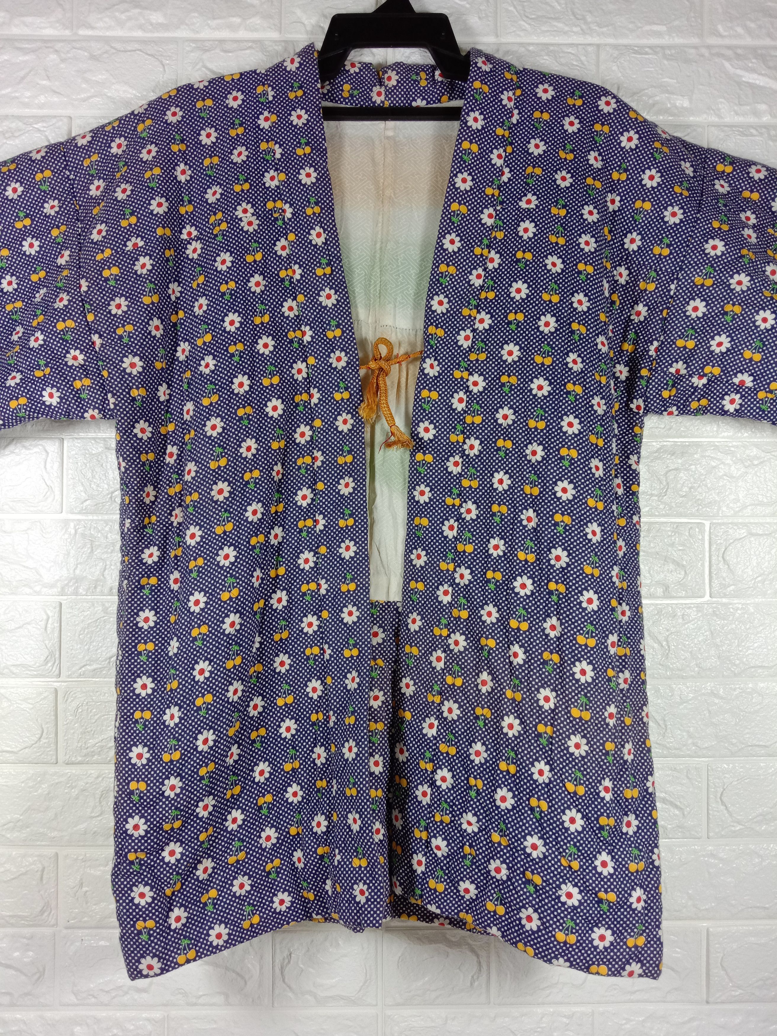 Japanese Brand Vintage Japanese Plaid Hanten Noragi Style Kimono Cardigan Size US L / EU 52-54 / 3 - 2 Thumbnail