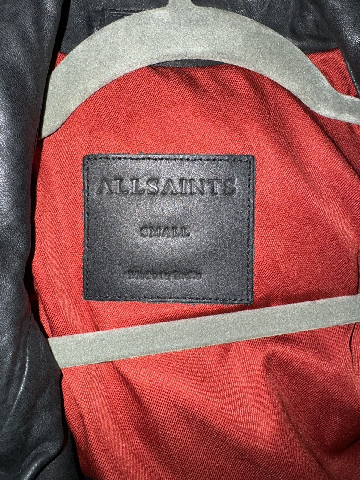 Allsaints Black ALLSAINTS Leather Jacket Size US S / EU 44-46 / 1 - 2 Thumbnail