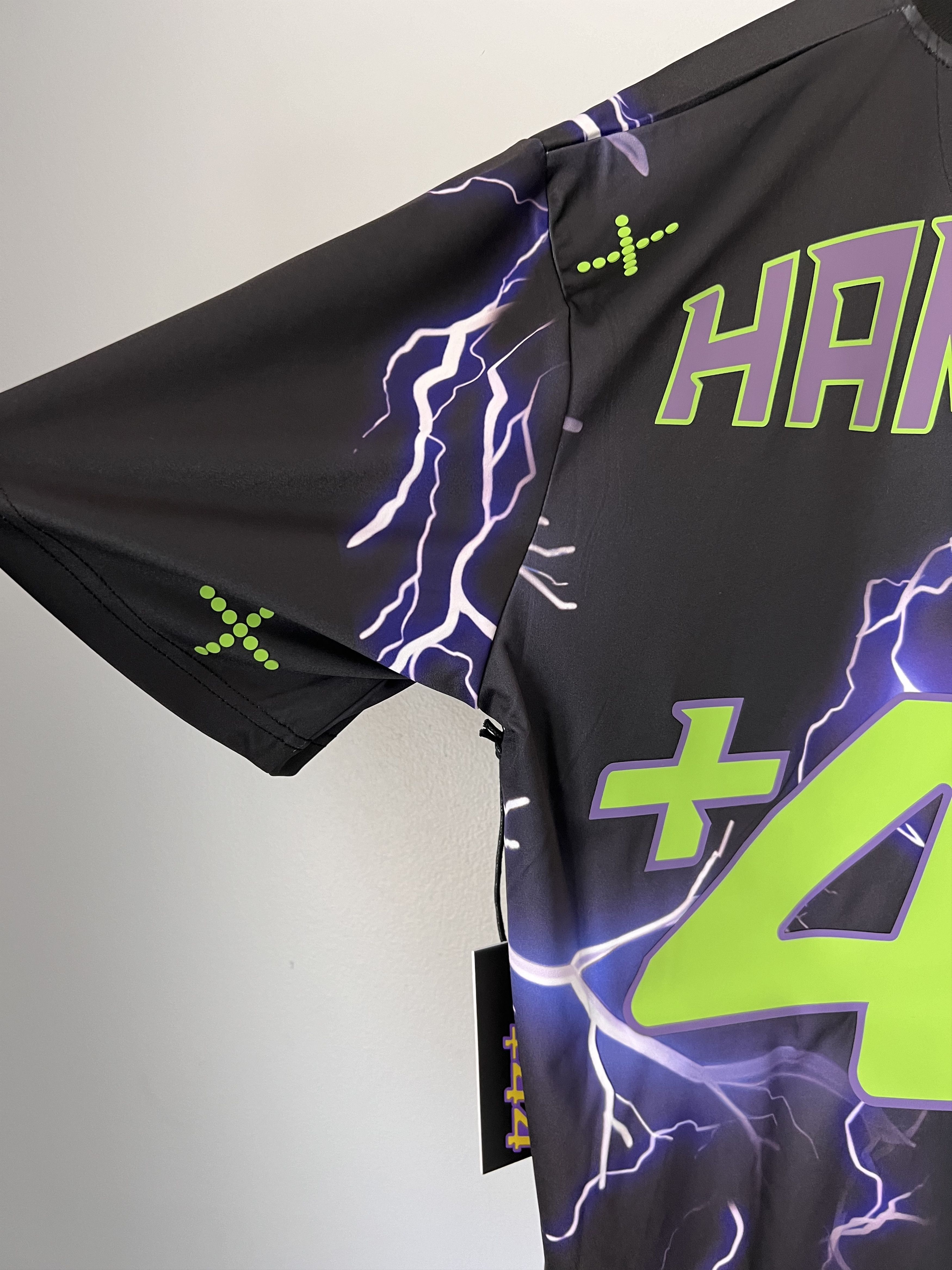 +44 Plus 44 Lewis Hamilton Silverstone Lightning Jersey Size US L / EU 52-54 / 3 - 6 Thumbnail