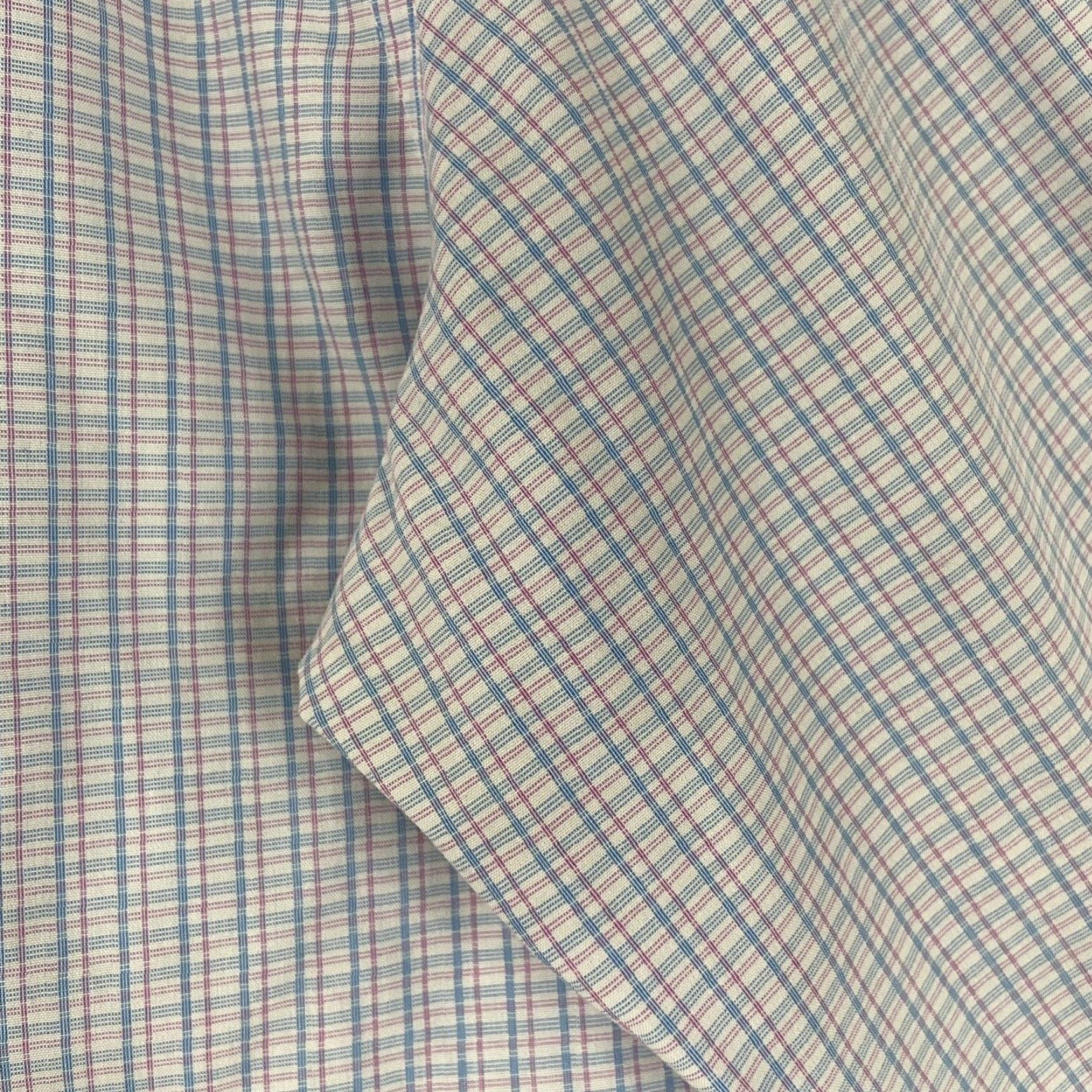 Calvin Klein CALVIN KLEIN Long Sleeve Shirt 15.5 34/35 Blue Pink Plaid Mens Size US M / EU 48-50 / 2 - 5 Thumbnail