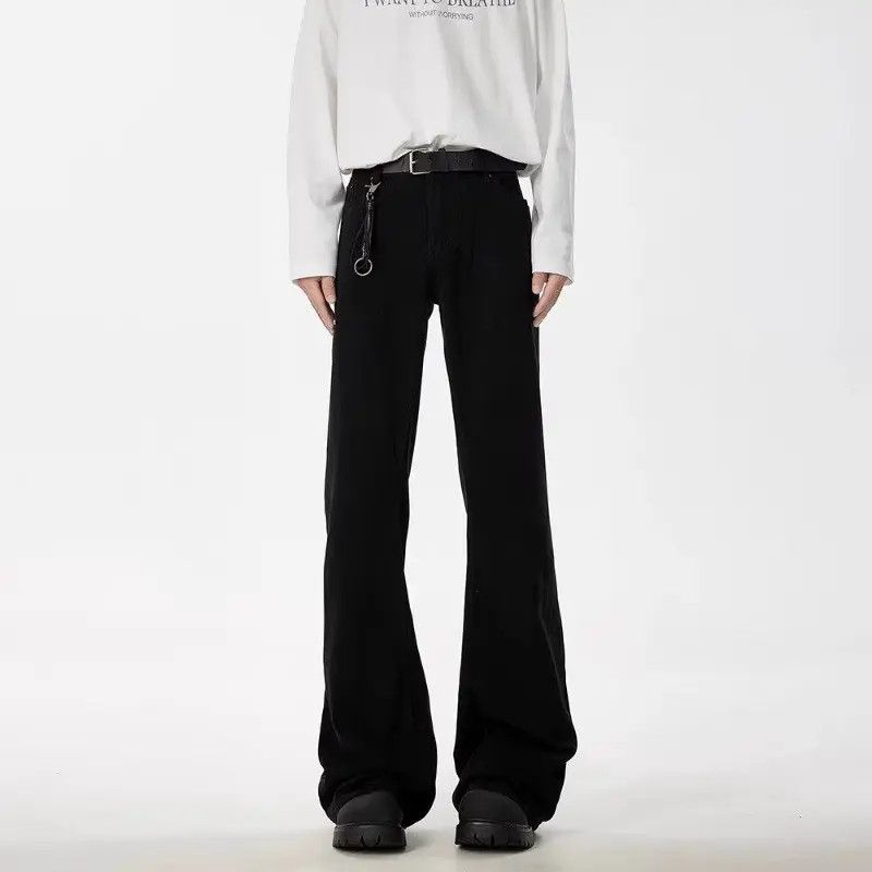 Japanese Brand Retro loose straight leg micro flared jeans Size US 32 / EU 48 - 6 Thumbnail