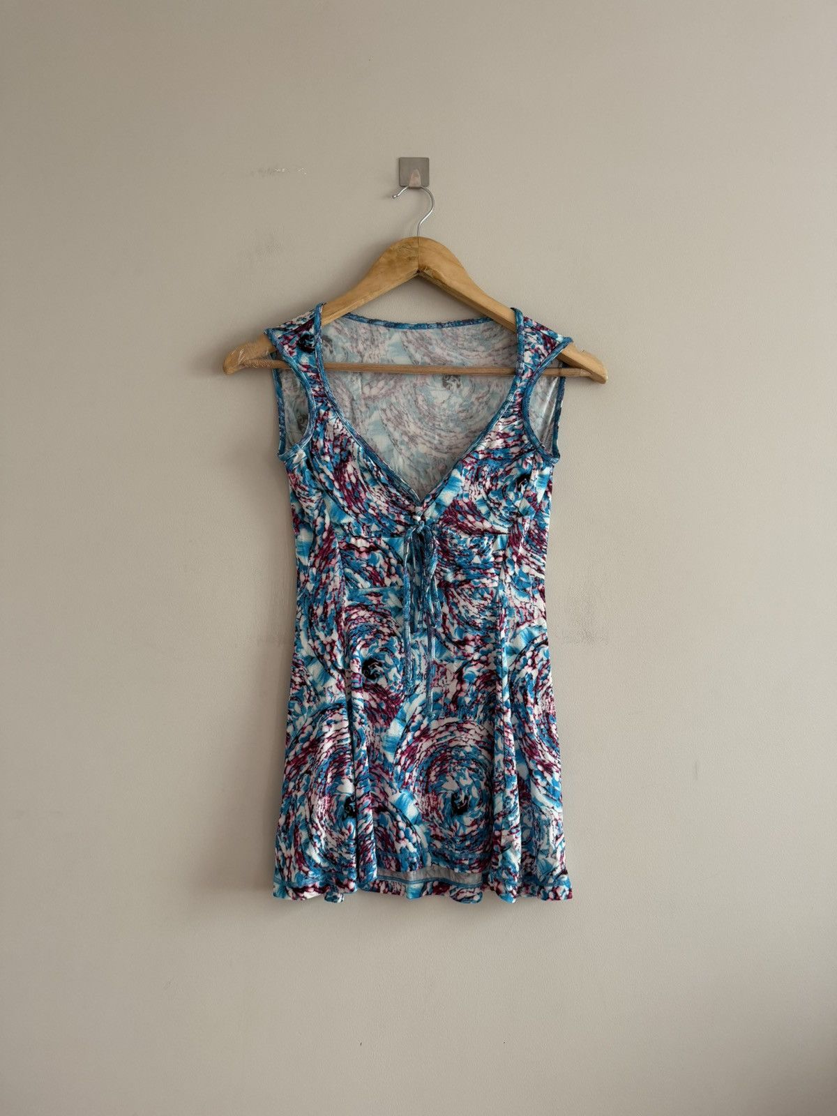 Just Cavalli Just Cavalli Abstract Print Tie Front Top Size S / US 4 / IT 40 - 1 Thumbnail