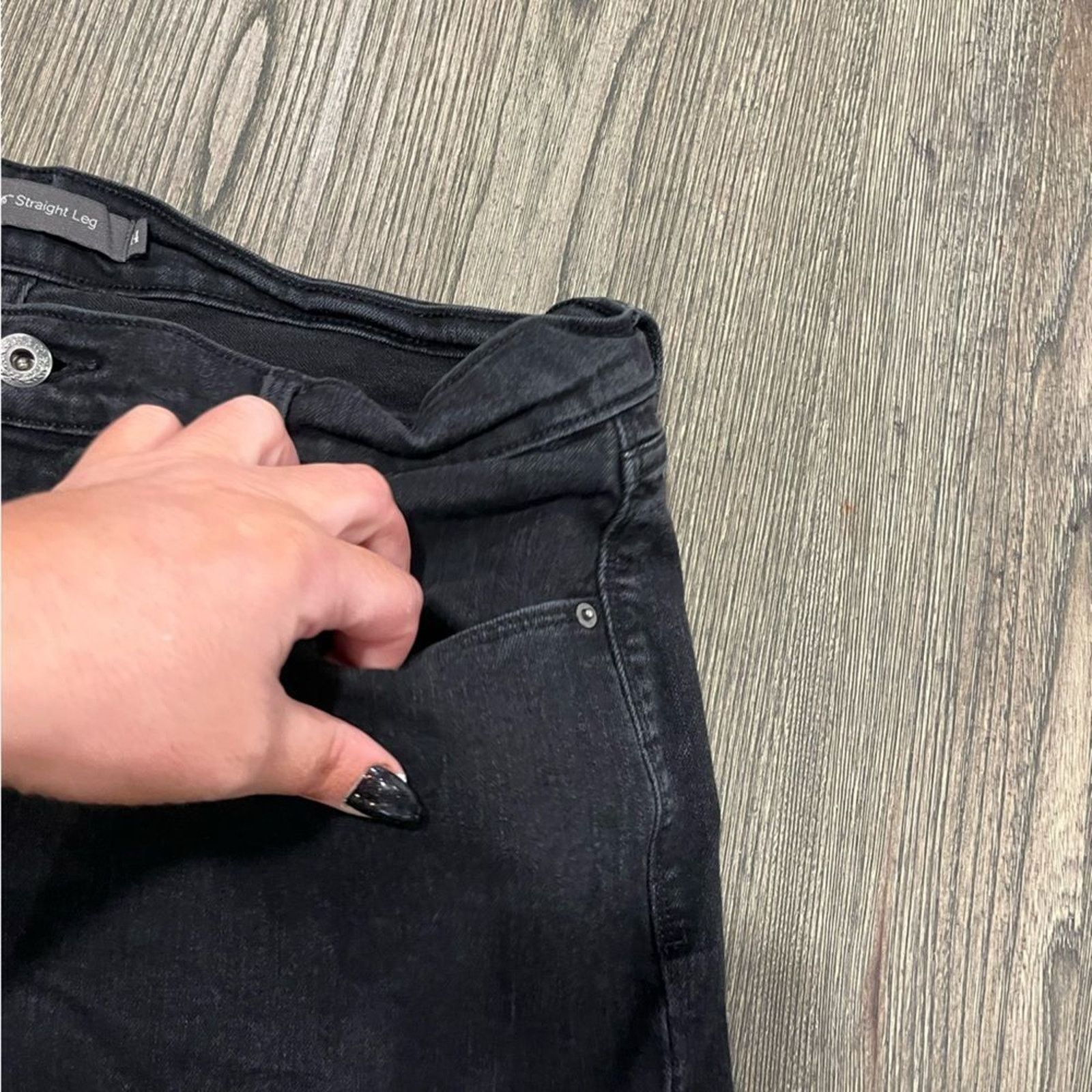 Levi's Levi's 516 Straight Leg Jeans Mid-Rise Denim Stretch Size 36" / US 14 / IT 50 - 8 Thumbnail
