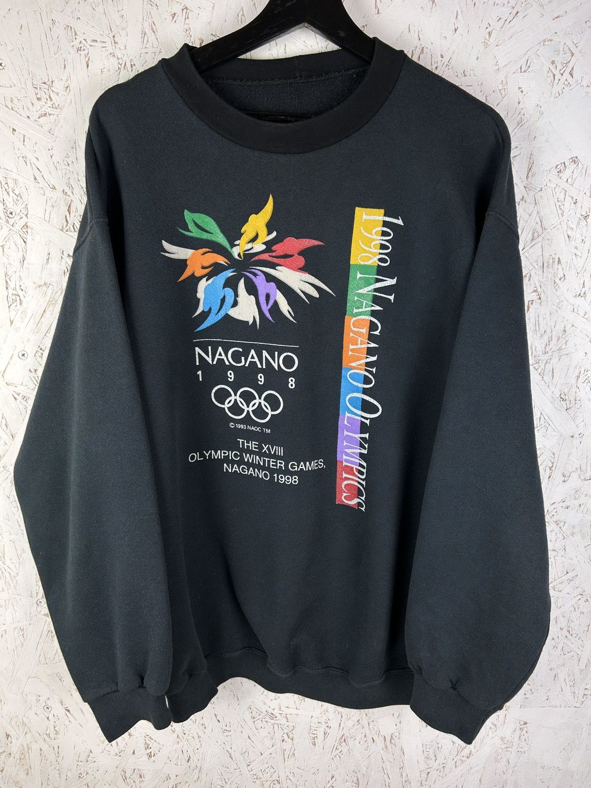 Vintage 90s Olympic Nagano 1998 Roots Athletics Sweatshirt Crewneck Winter Olympic Games Pullover Jumper Size popular M