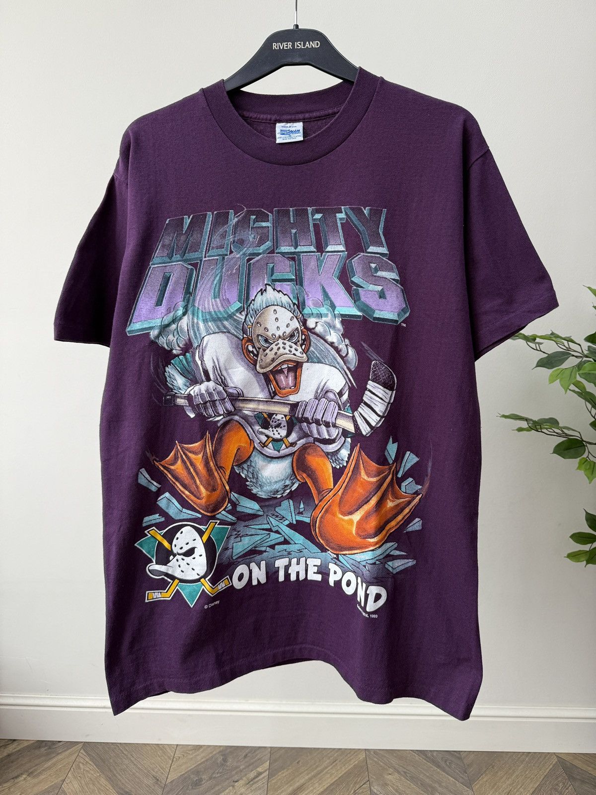 Other Vintage 1993 Salem Anaheim Mighty Ducks On The Pond T-Shirt Size US M / EU 48-50 / 2 - 1 Thumbnail