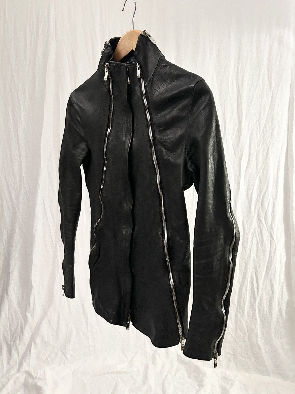 Incarnation Incarnation Zipper Sleeve Leather Jacket Size US S / EU 44-46 / 1 - 4 Thumbnail