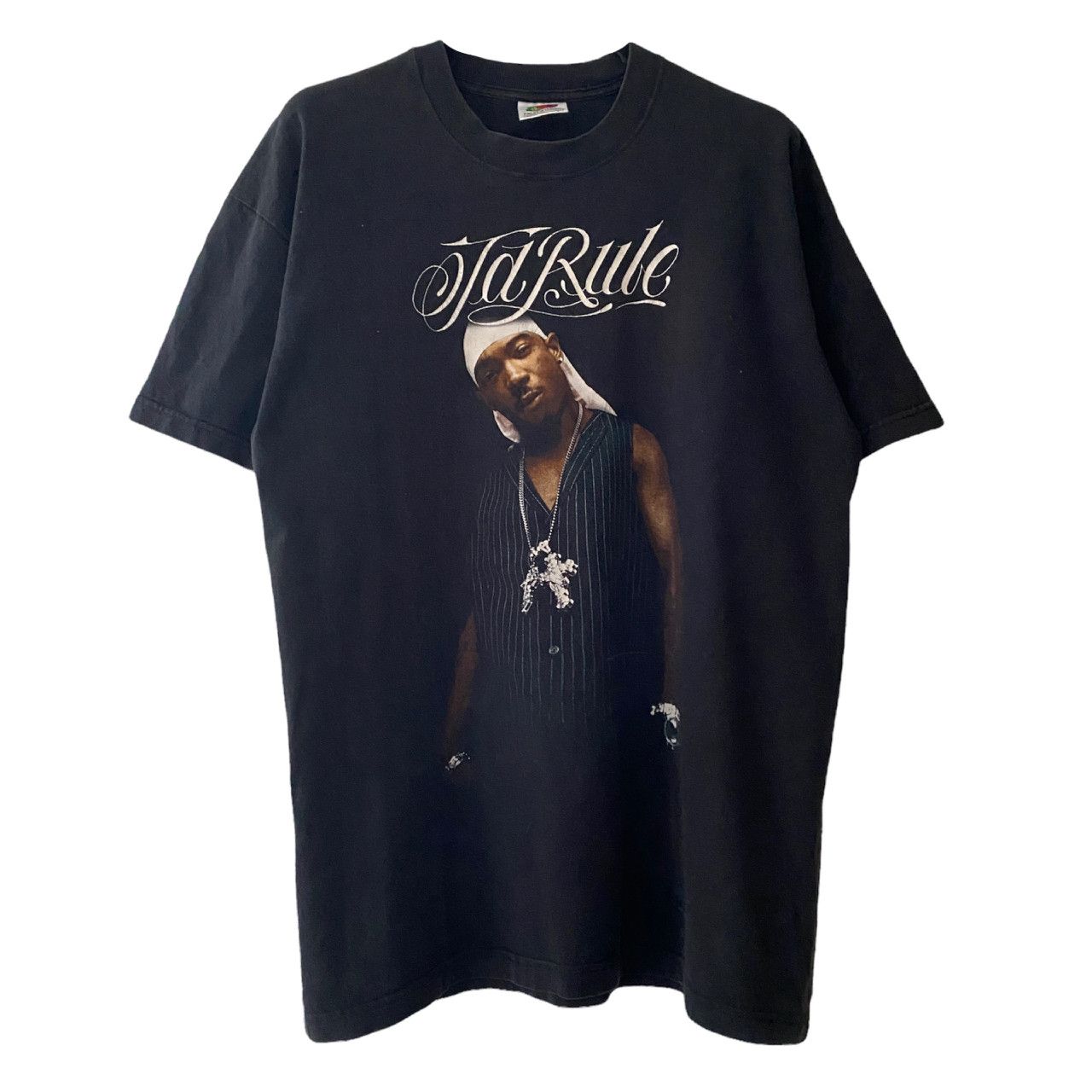 image of Rap Tees x Vintage Ja Rule 2002 Europe Tour Rap Tee in Black, Men's (Size Large)