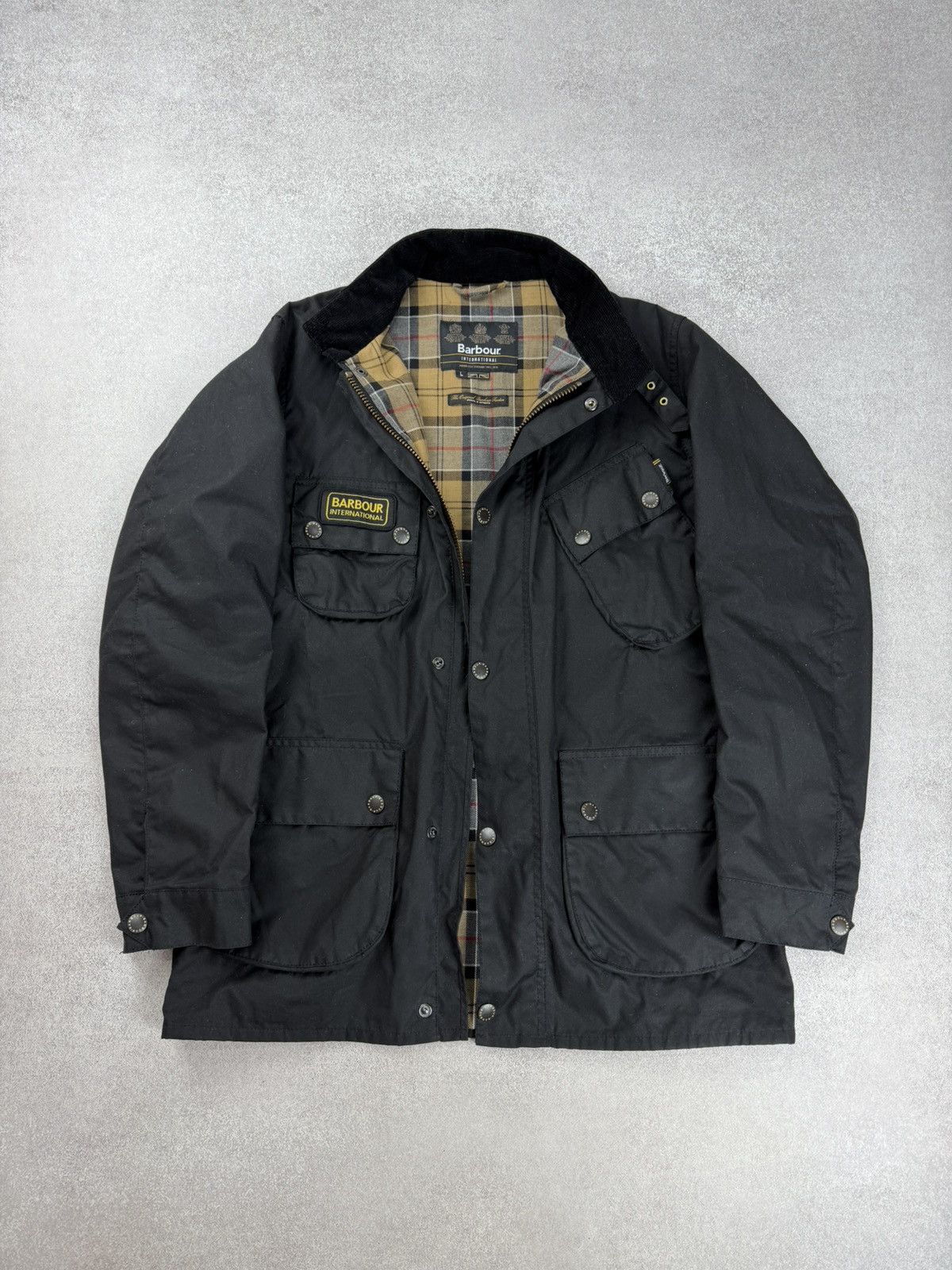 Barbour Barbour International Waxed Jacket Black Motorcycle Style Size US L / EU 52-54 / 3 - 1 Thumbnail