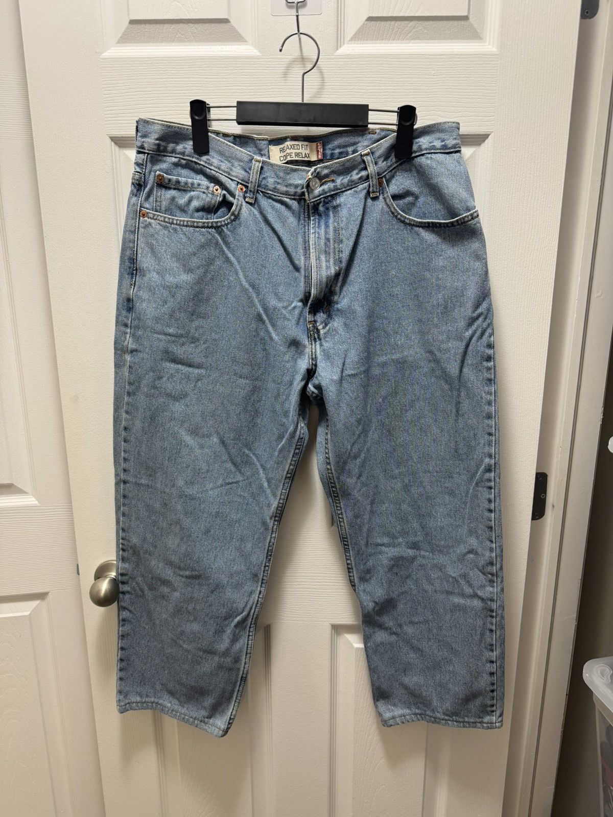 Levi's Vintage Clothing Levi's Levis Relaxed Fit Light Wash Denim Jeans 38x30 No # Size US 38 / EU 54 - 1 Thumbnail