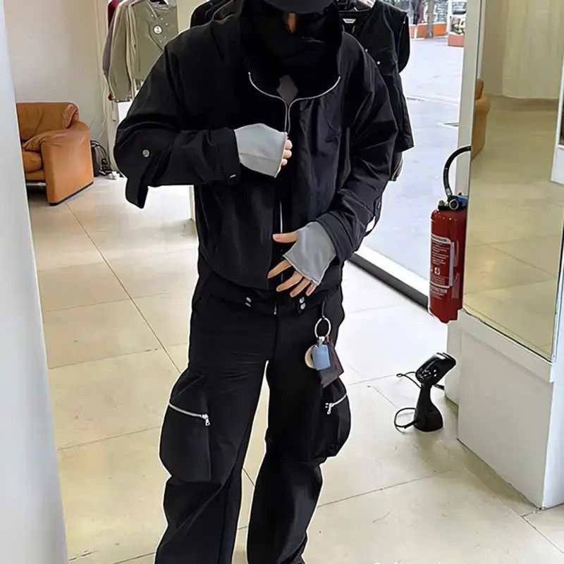 Japanese Brand Utility zipper cargo pants with pockets Size US 34 / EU 50 - 5 Thumbnail