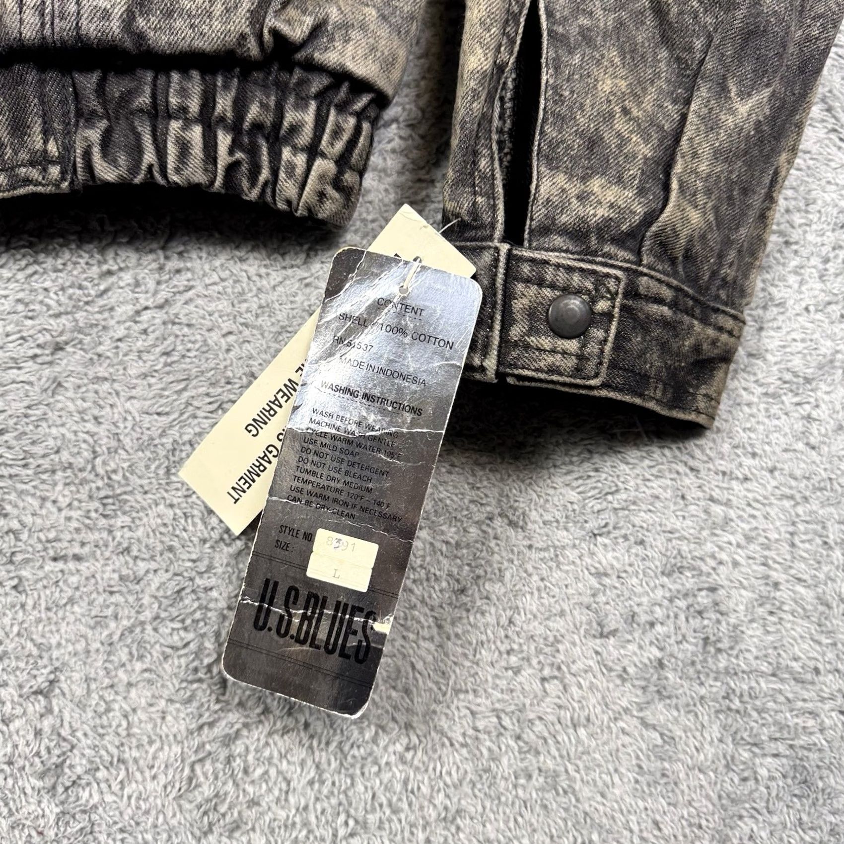 Lee VINTAGE Lee Denim Jacket Mens L Trucker Cargo Acid Wash Army Grateful Dead Jacket Size US L / EU 52-54 / 3 - 7 Thumbnail