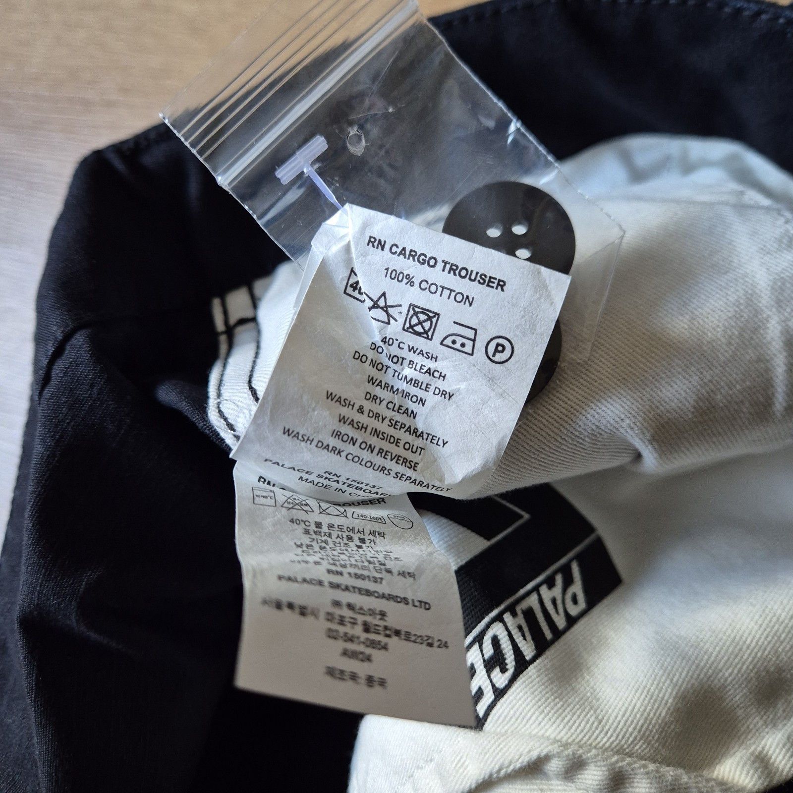 Palace Palace RN Cargo Trouser Black 34 Brand New With Tags FW24 Size US 34 / EU 50 - 7 Thumbnail