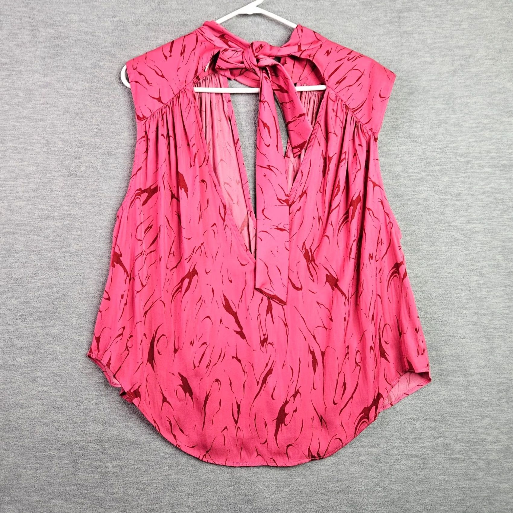 Free People Free People Blouse Pink Sleeveless Keyhole Neck Size S/P Women Shirt Spring Summer Fall Winter Slim Regular Fit Size S / US 4 / IT 40 - 2 Thumbnail
