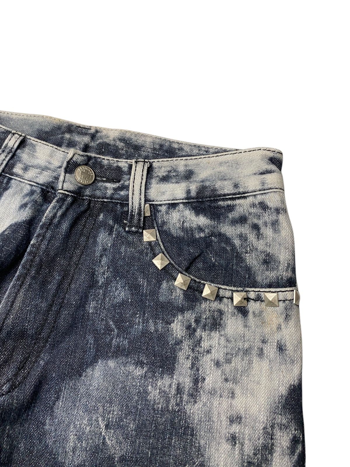 If Six Was Nine 2000's Bernings Sho Studded Seawash Jeans Size US 26 / EU 42 - 5 Thumbnail