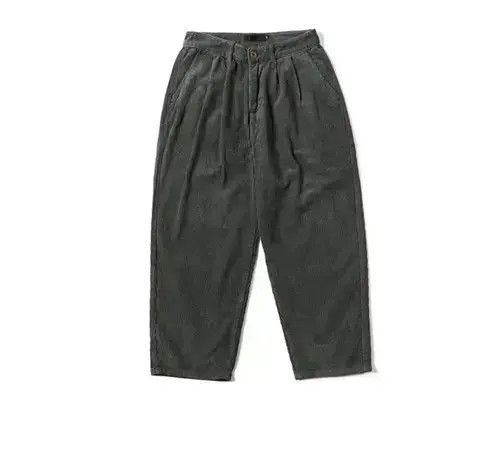 Japanese Brand 20AW Indigo Union Japan Olive Simple Corduroy Pants Size US 31 - 4 Thumbnail