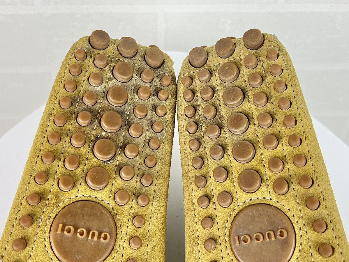 Gucci GUCCI Loafers Suede Moccasins Shoes HORSEBIT Buckle Yellow Size US 9.5 / EU 42-43 - 14 Thumbnail