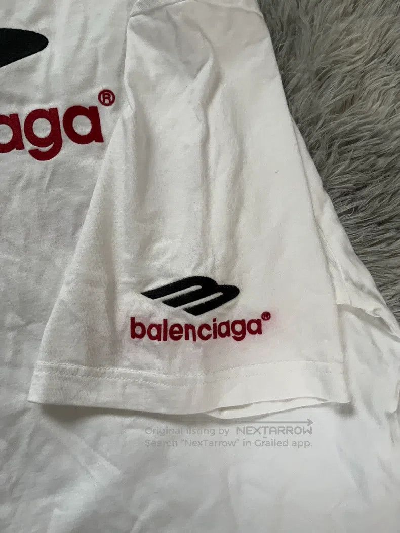 Balenciaga Balenciaga Logo Embroidered Round Neck Short Sleeve T-Shir Size US L / EU 52-54 / 3 - 5 Thumbnail