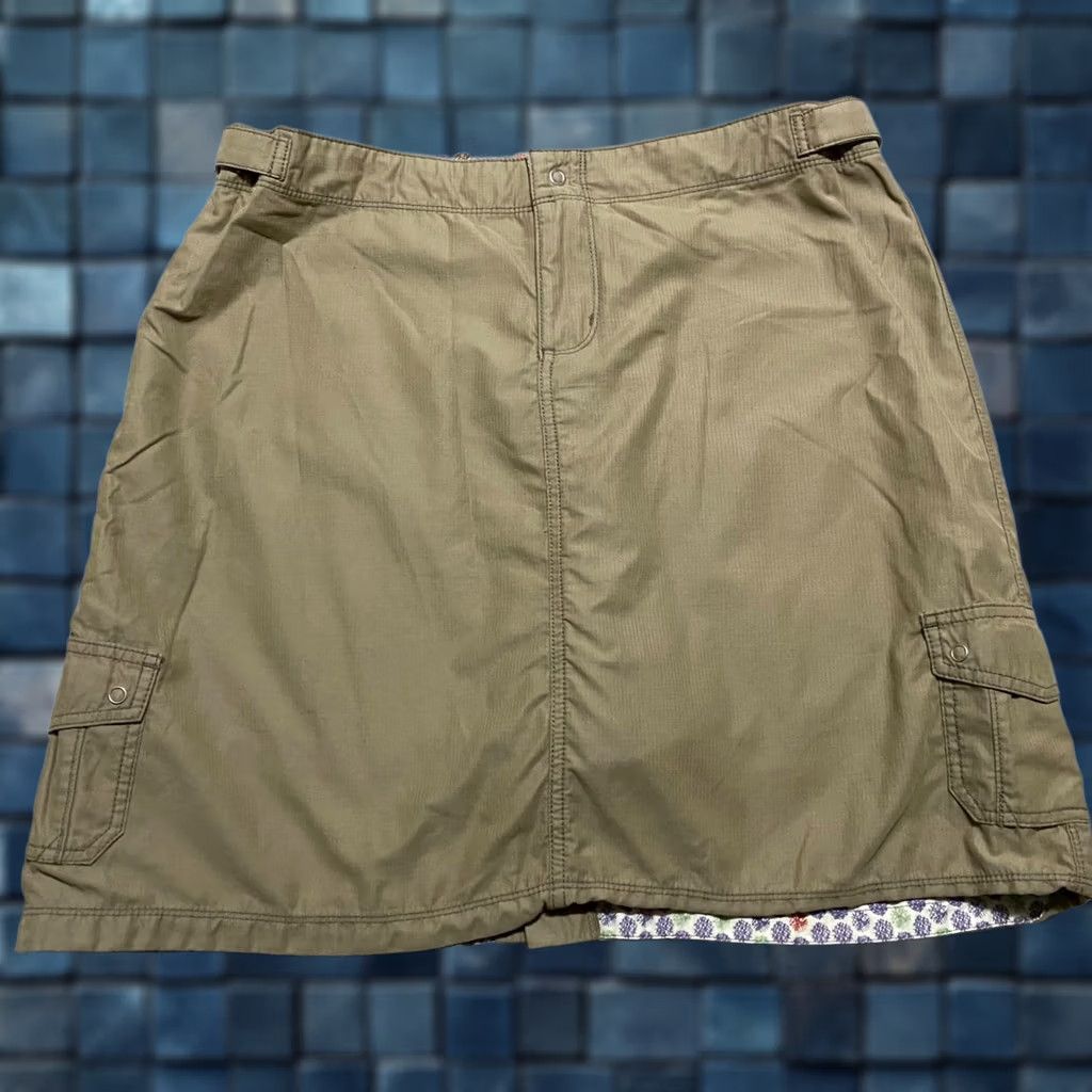 Vintage Horny Toad Skort Womens sz 14 Beige Mini Pencil Outdoor Hiking Cargo Pockets Size 36" / US 14 / IT 50 - 1 Thumbnail