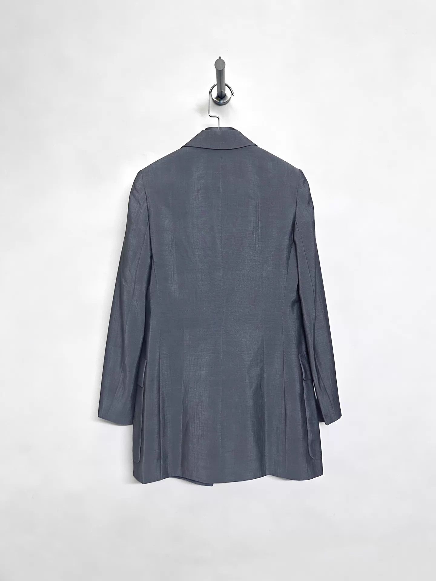 Calvin Klein Calvin Klein 90s Minimal Safari Jacket Wool-Mohair Size 4 Size US XL / EU 56 / 4 - 2 Thumbnail