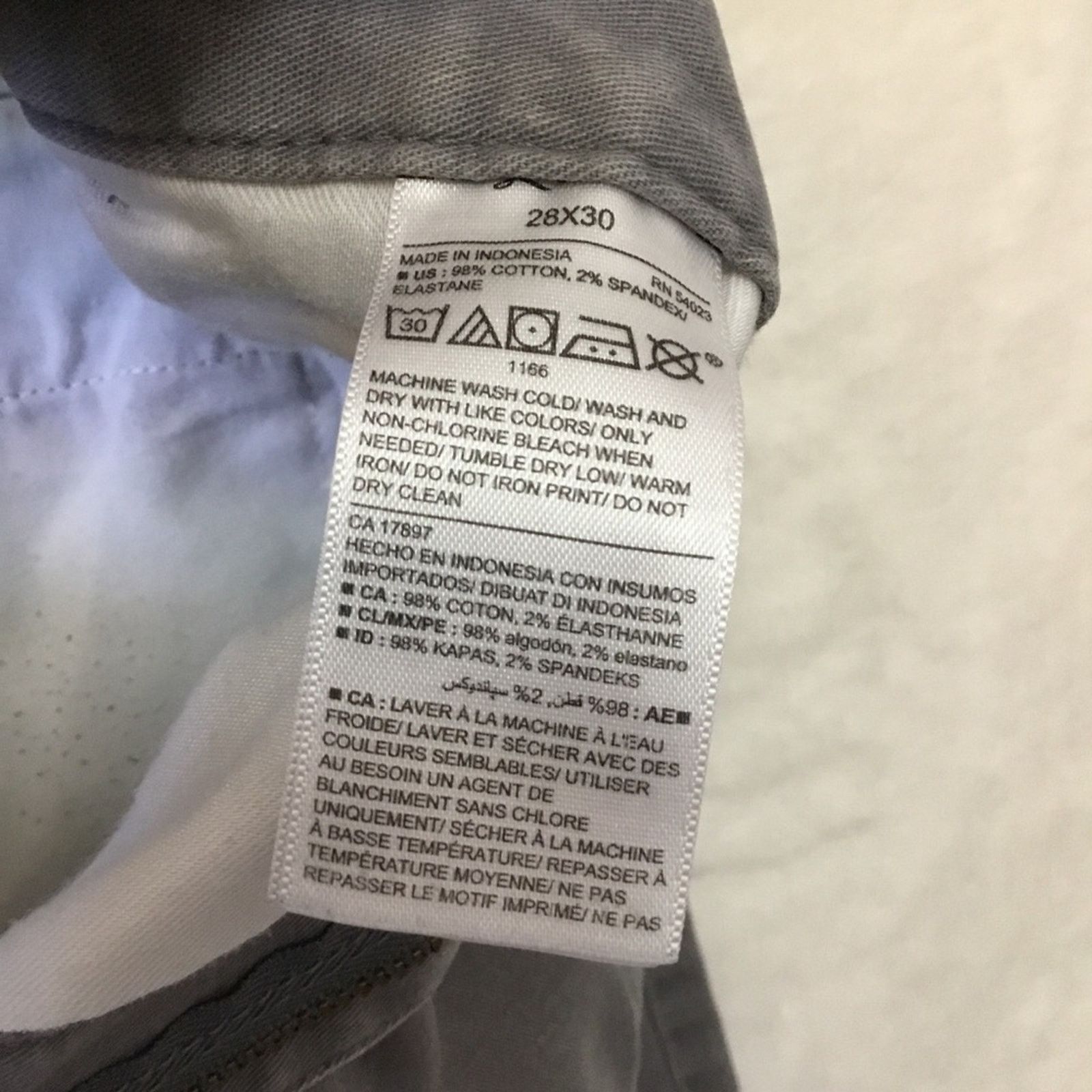 Old Navy Old Navy Charcoal Gray Ultimate Slim Chino Pants Size US 28 / EU 44 - 5 Thumbnail