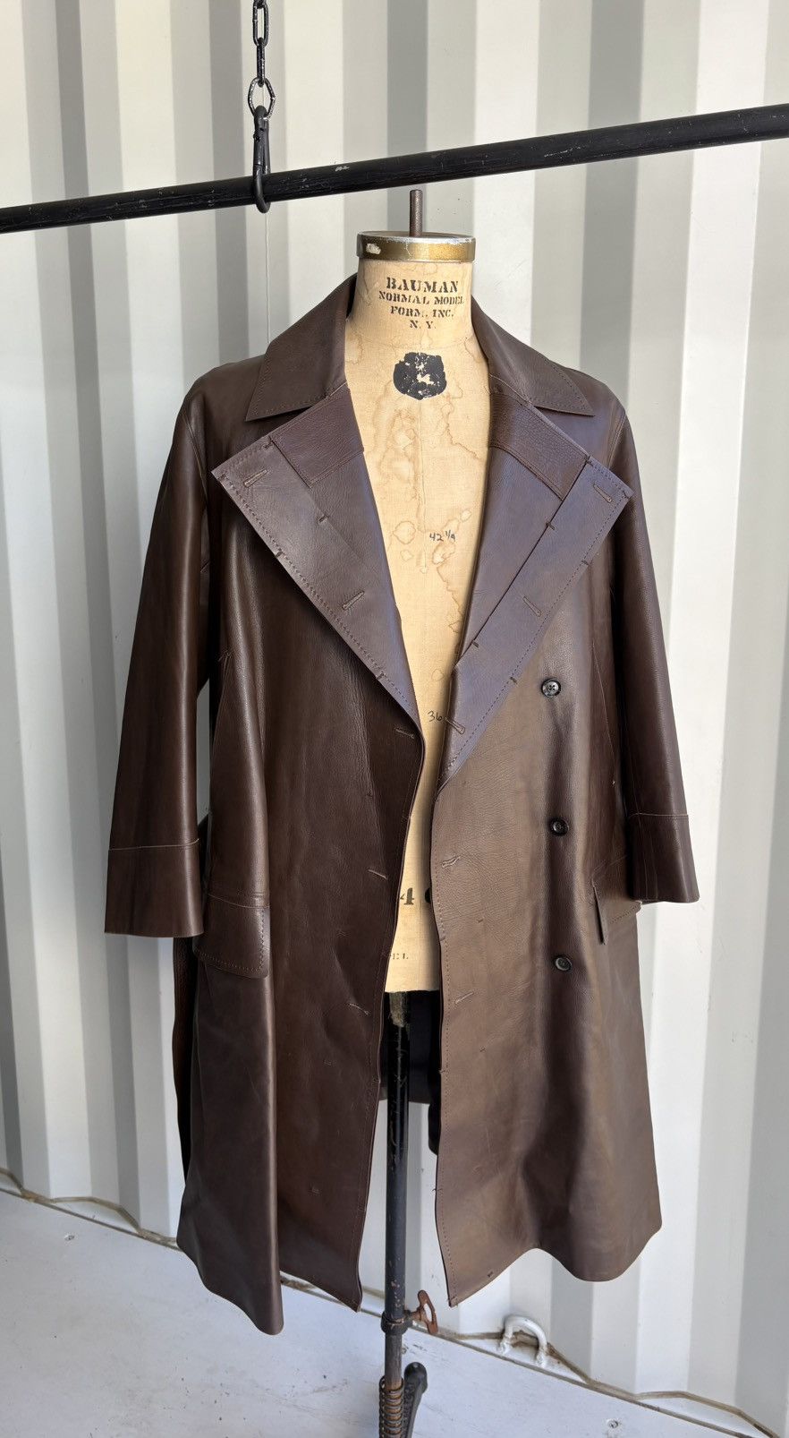 Gucci Gucci Tom Ford Era Leather Coat Size US XL / EU 56 / 4 - 1 Thumbnail