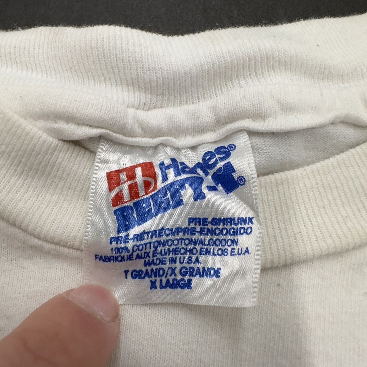 Hanes × Vintage Vintage Univision tee Size US XL / EU 56 / 4 - 4 Thumbnail
