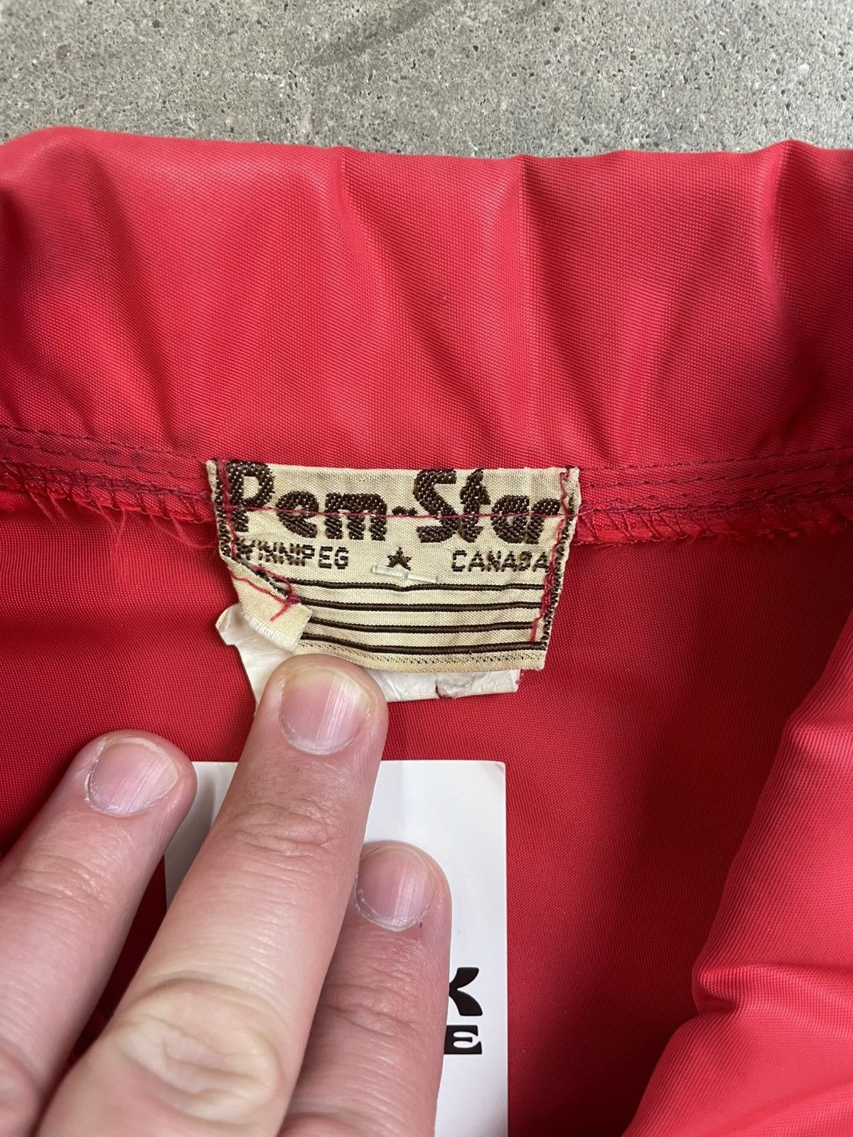 Vintage 80s Vintage Moto Jacket Zip Up Windbreaker L/XL Red Clix Zip Size US L / EU 52-54 / 3 - 3 Thumbnail