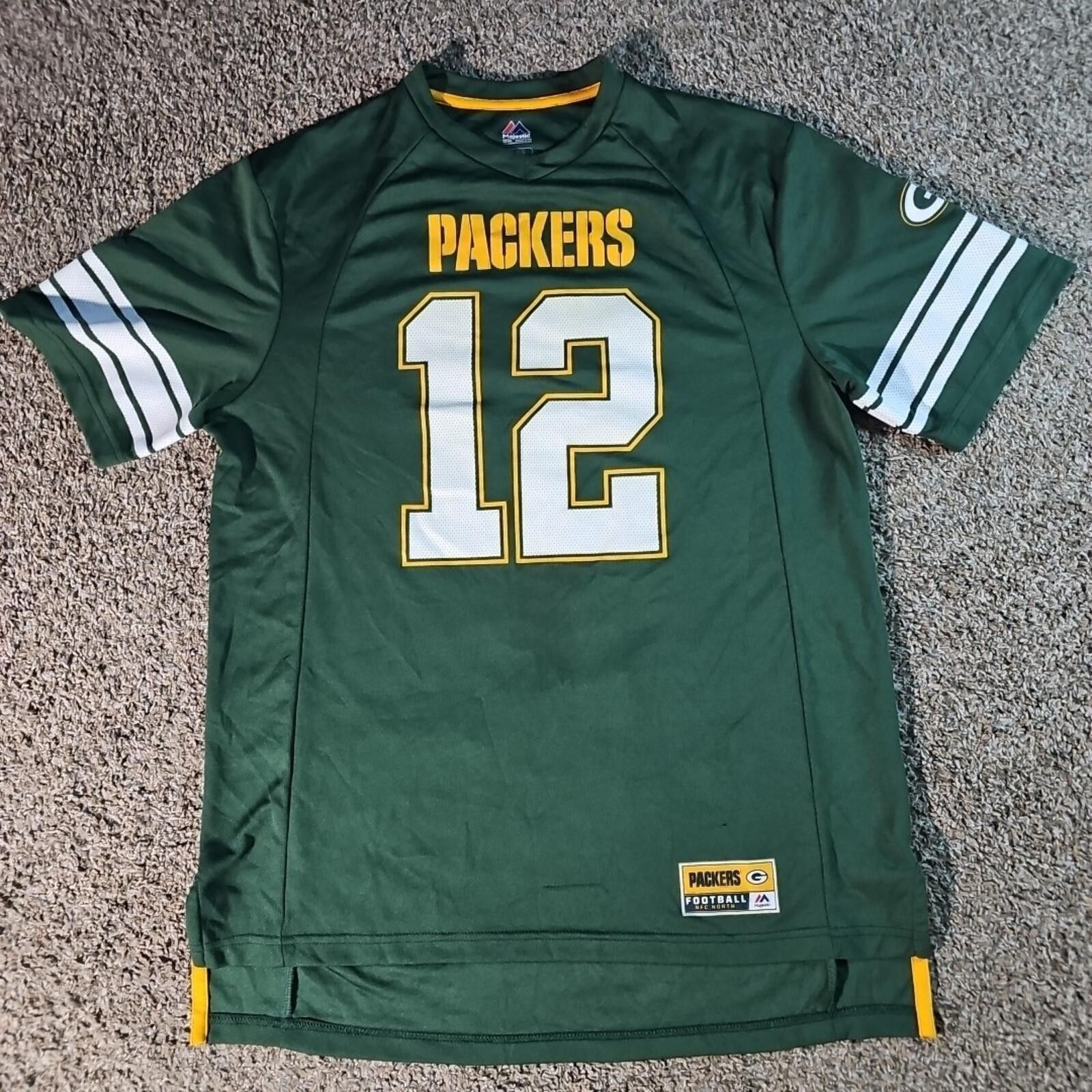 Majestic Aaron Rodgers GreenBay Packers Majestic Jersey Style L Shirt Size ONE SIZE - 1 Thumbnail
