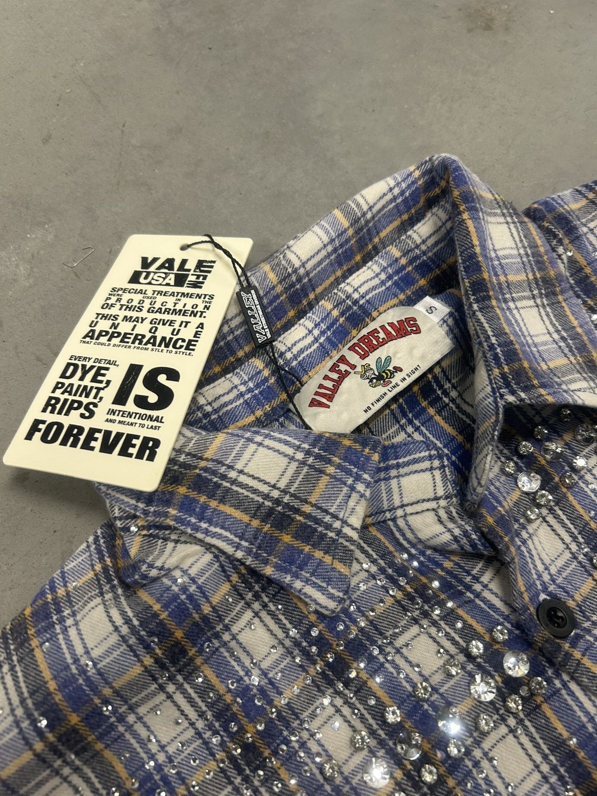 Vale Vale Forever Valley Dreams Studded Blizzard Flannel New Size US L / EU 52-54 / 3 - 3 Thumbnail