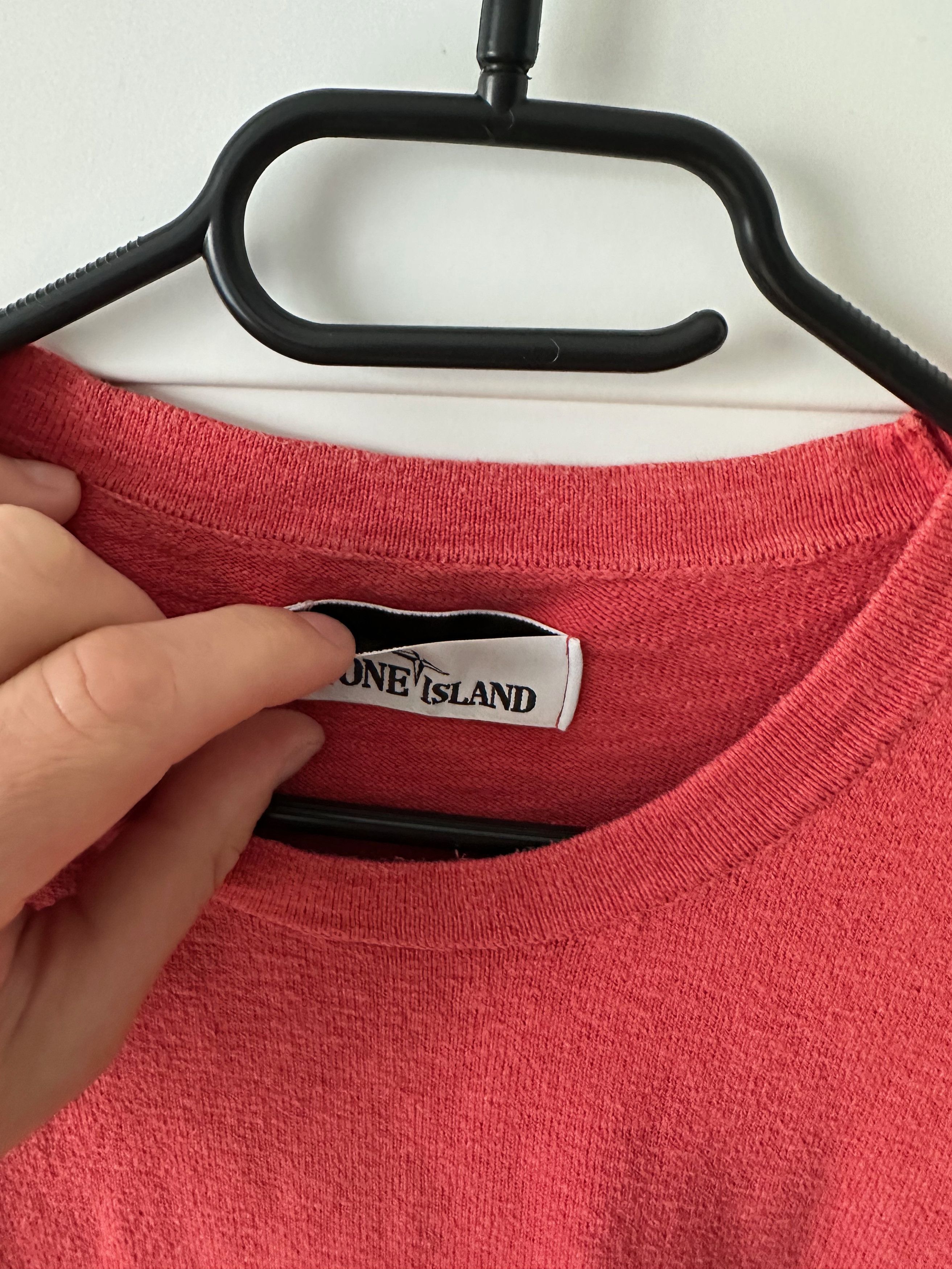 Stone Island Stone Island light coral crew neck sweater jumper pullover Size US XL / EU 56 / 4 - 7 Thumbnail