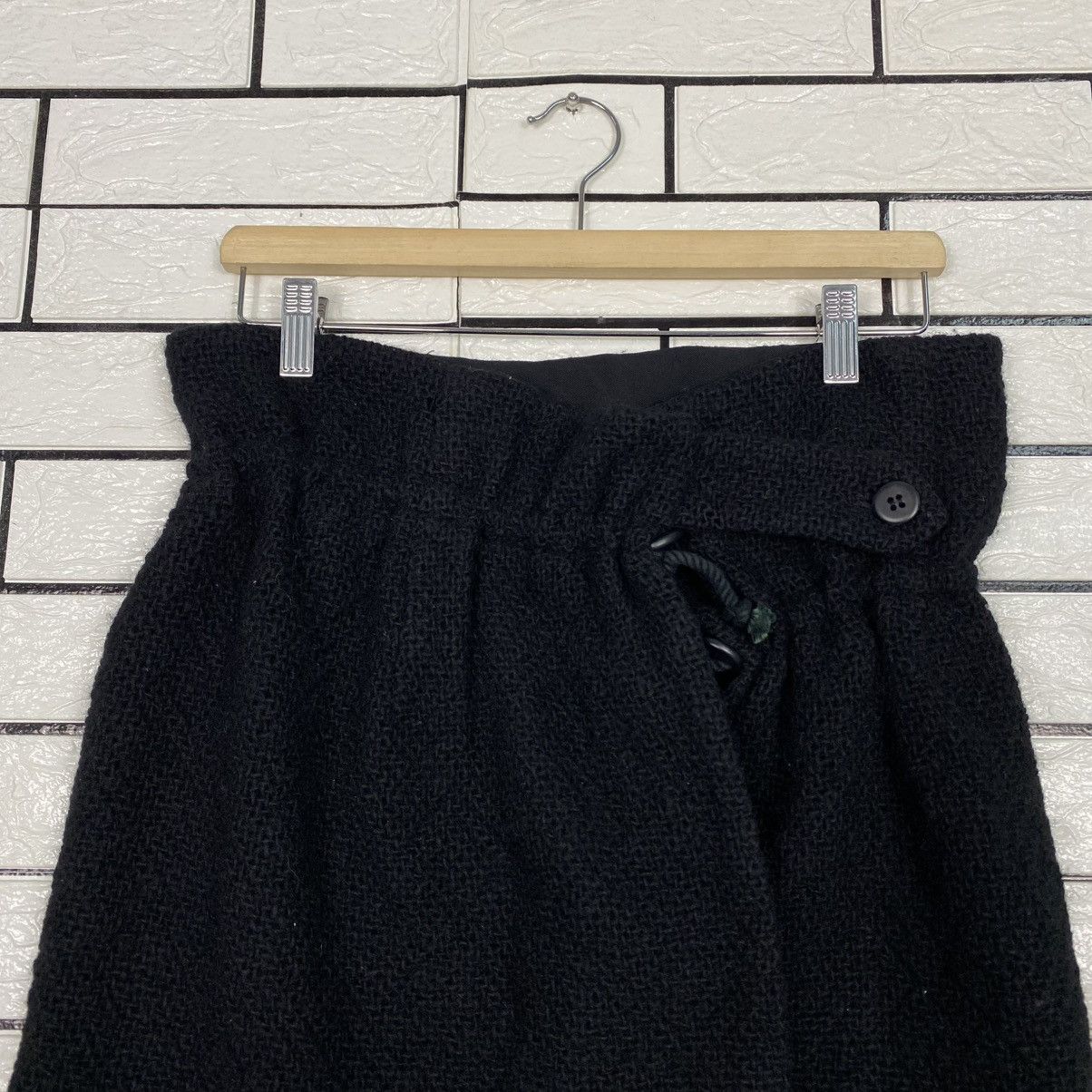 Yohji Yamamoto 🔥VINTAGE WOOL WRAP SKIRT Y’S YOHJI YAMAMOTO AVANT GARDE Size 30" / US 8 / IT 44 - 3 Thumbnail