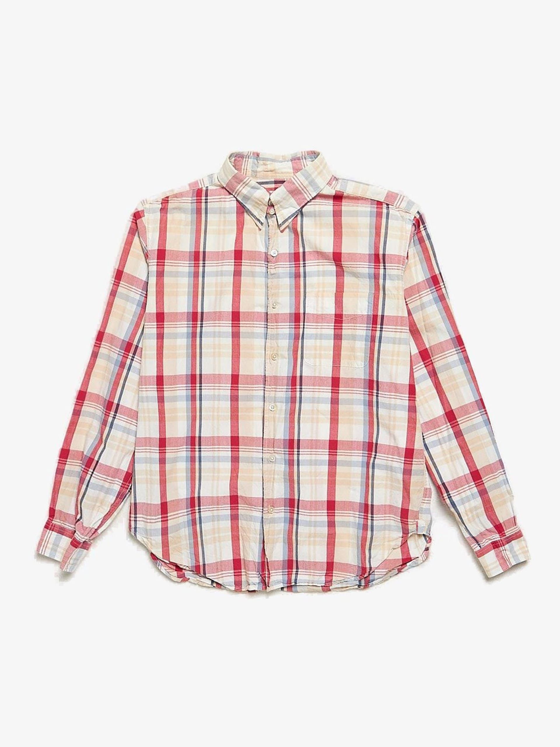 White Striped Buttoned Cotton Shirt