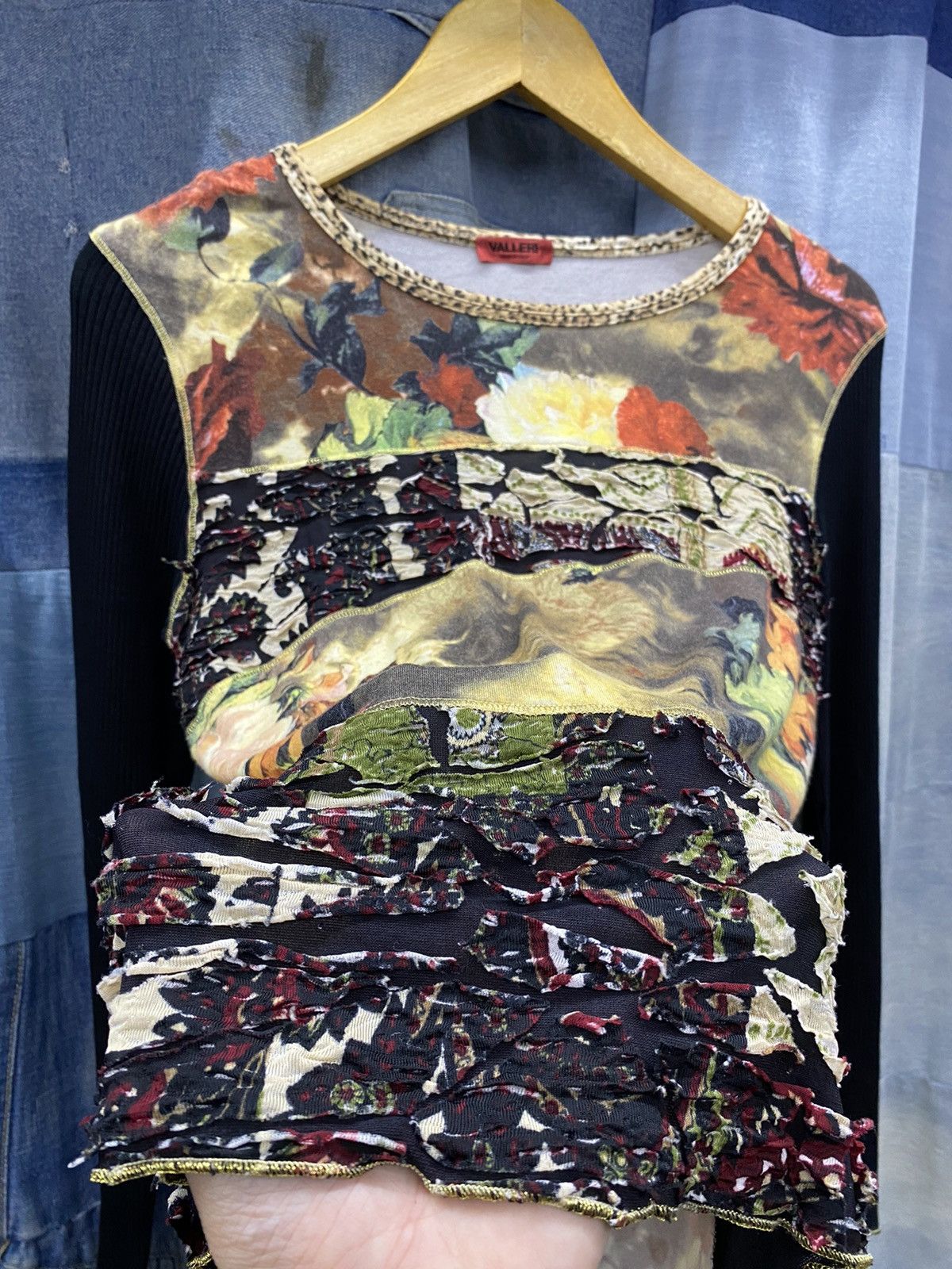 Designer × Seditionaries jean paul gaultier style valleri 90s longsleeve italy Size S / US 4 / IT 40 - 6 Thumbnail
