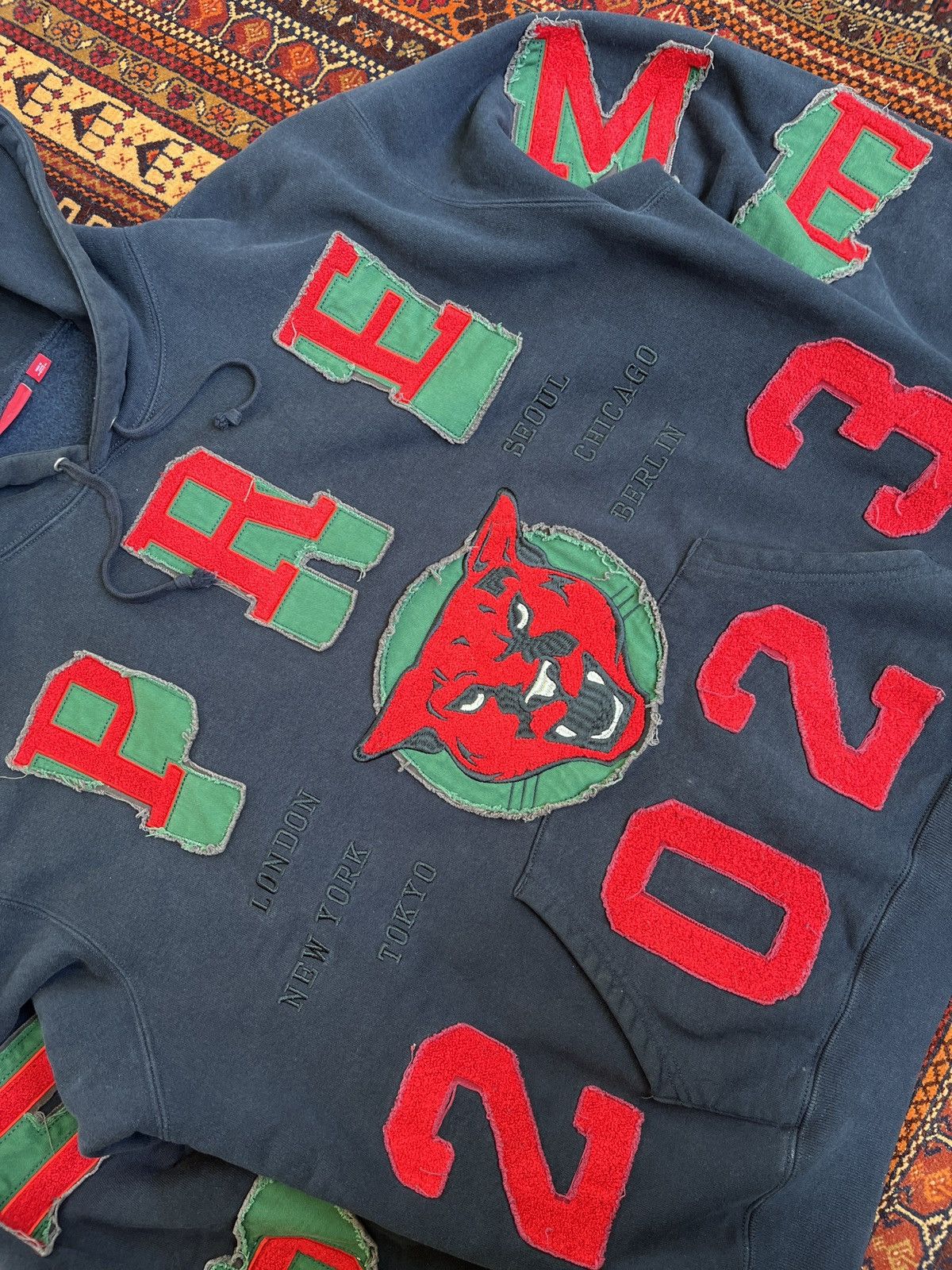 Supreme Supreme Washed Panther Hoodie FW 23 Size US M / EU 48-50 / 2 - 3 Thumbnail