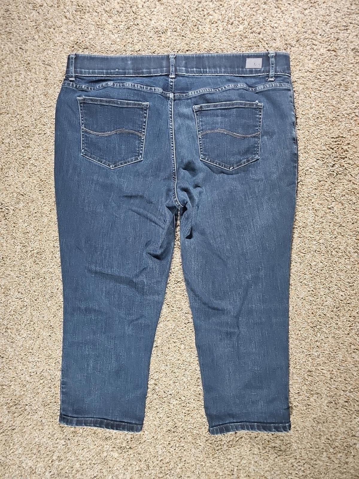 Lee Lee Womens Regular Fit Mid Rise 18W Medium Jeans Size 32" / US 10 / IT 46 - 5 Thumbnail
