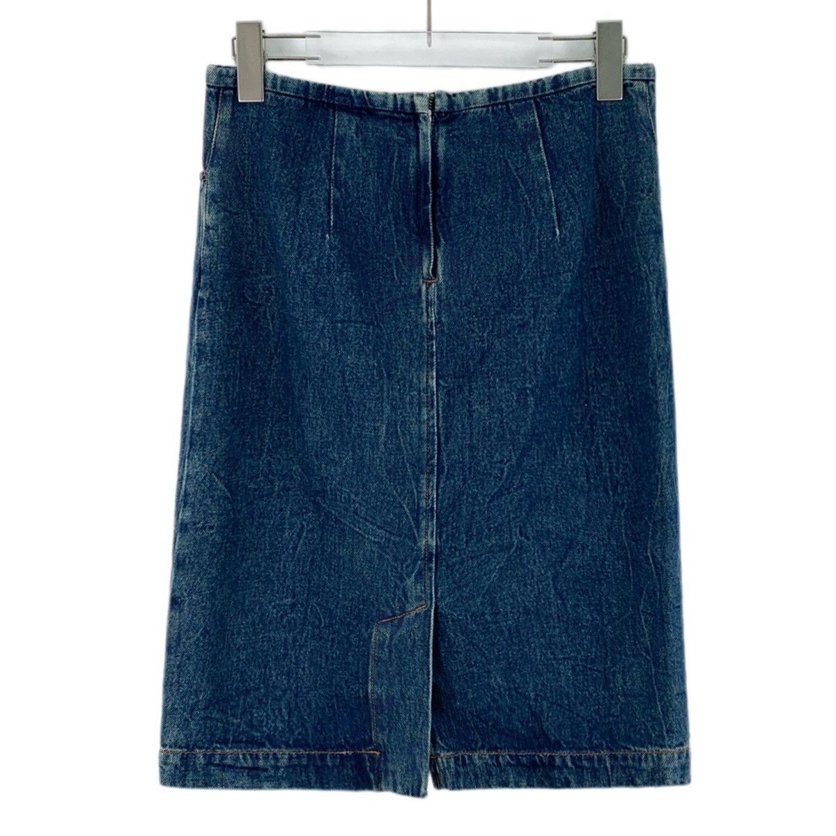 Sportmax Sportmax Dark Blue Cotton Casual Denim Skirt K26WX Size 25" / US 0 / IT 36 - 2 Thumbnail