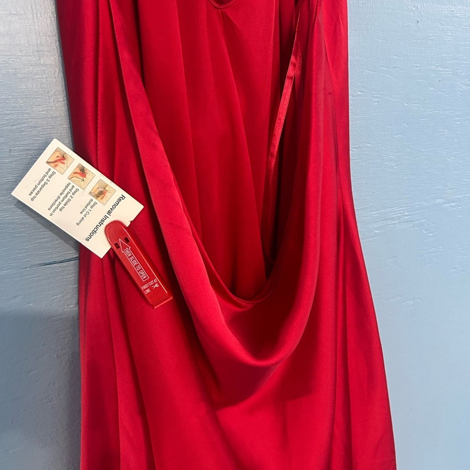 Other Mac Duggal 55300 Red Open Back Halter Neck Short Dress NWT 8 Size M / US 6-8 / IT 42-44 - 10 Thumbnail