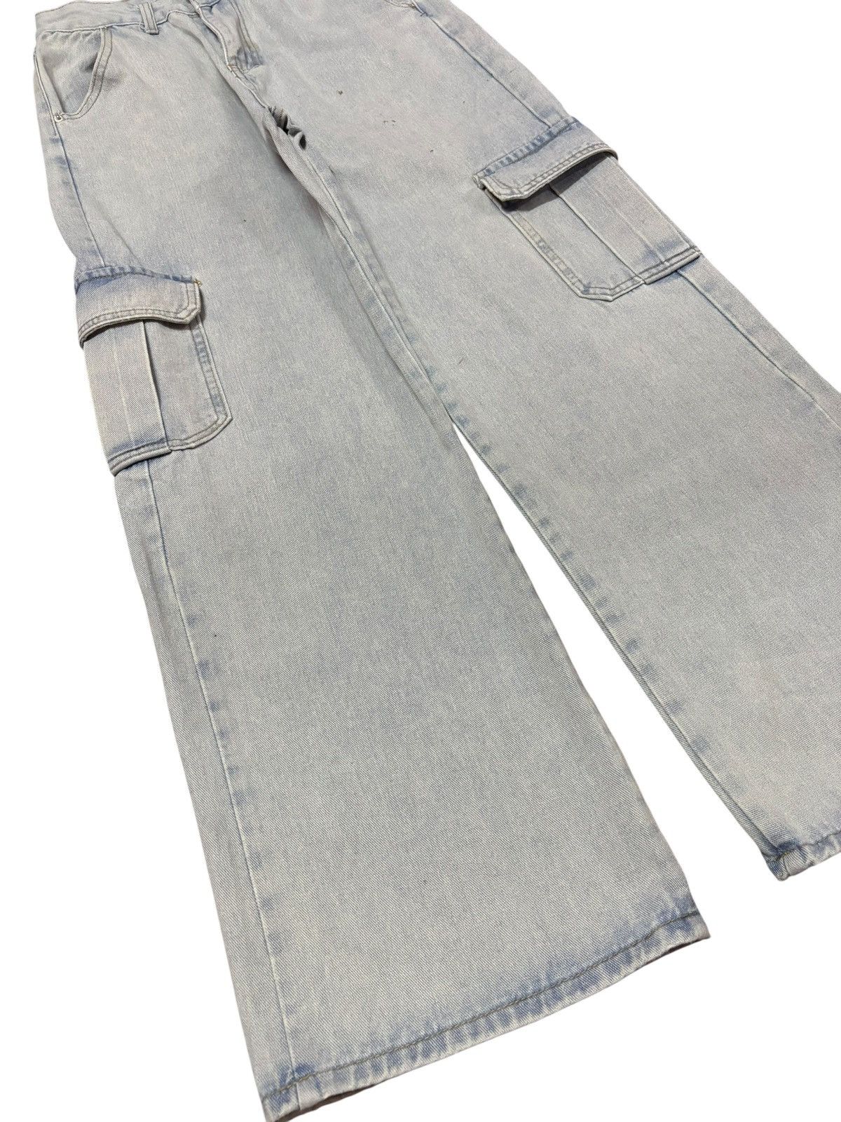 Japanese Brand Vtg Spray Premium Japan Baggy Distressed Jeans Size US 26 / EU 42 - 3 Thumbnail