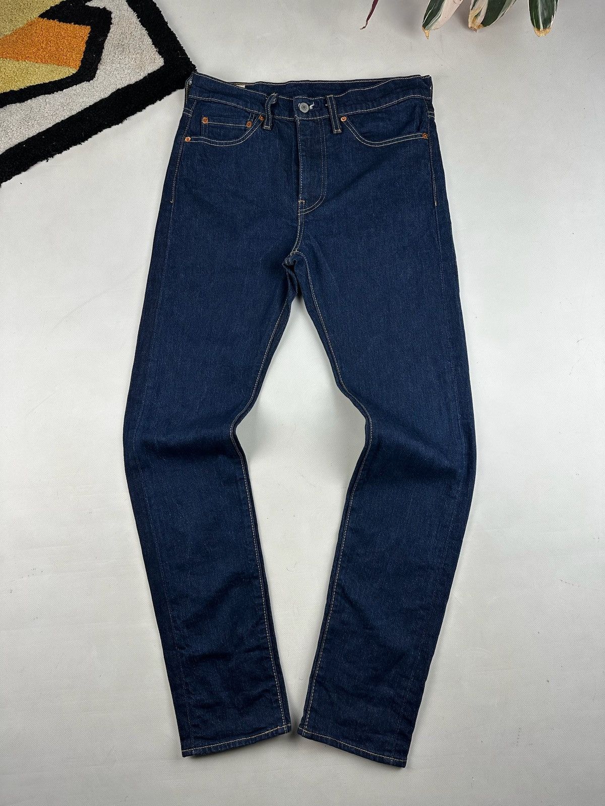 Levi's Vintage Clothing × Vintage Vintage Levi Big E Dark Denim Lot 510 Jeans premium Size US 31 - 3 Thumbnail