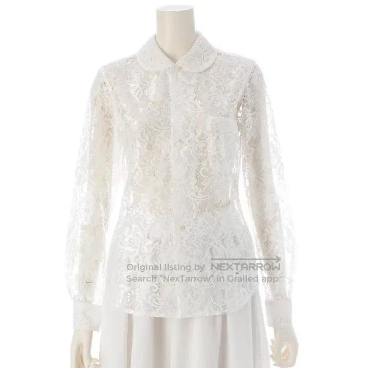 Comme des Garcons Comme des Garcons Vintage white lace long-sleeved shirt Size XS / US 0-2 / IT 36-38 - 1 Thumbnail