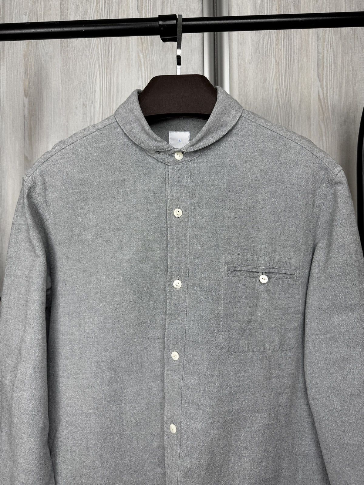 Japanese Brand maillot sunset round work grey made in japan shirt size 4 Size US L / EU 52-54 / 3 - 3 Thumbnail