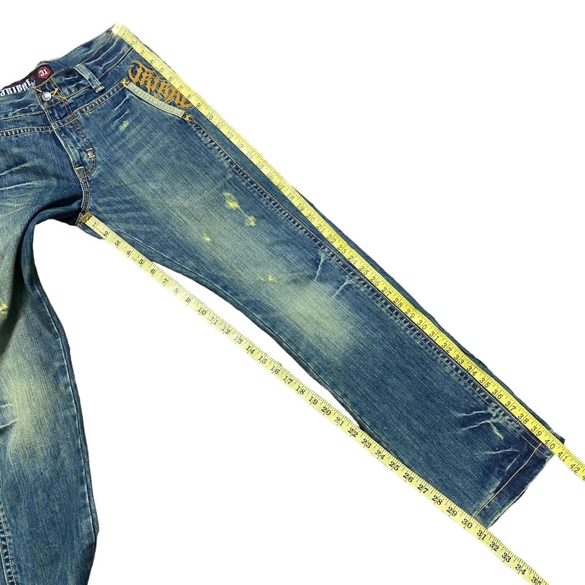Tribal Streetwear Vintage Tribal Streetwear Embroidery Denim Jeans Size US 31 - 17 Thumbnail
