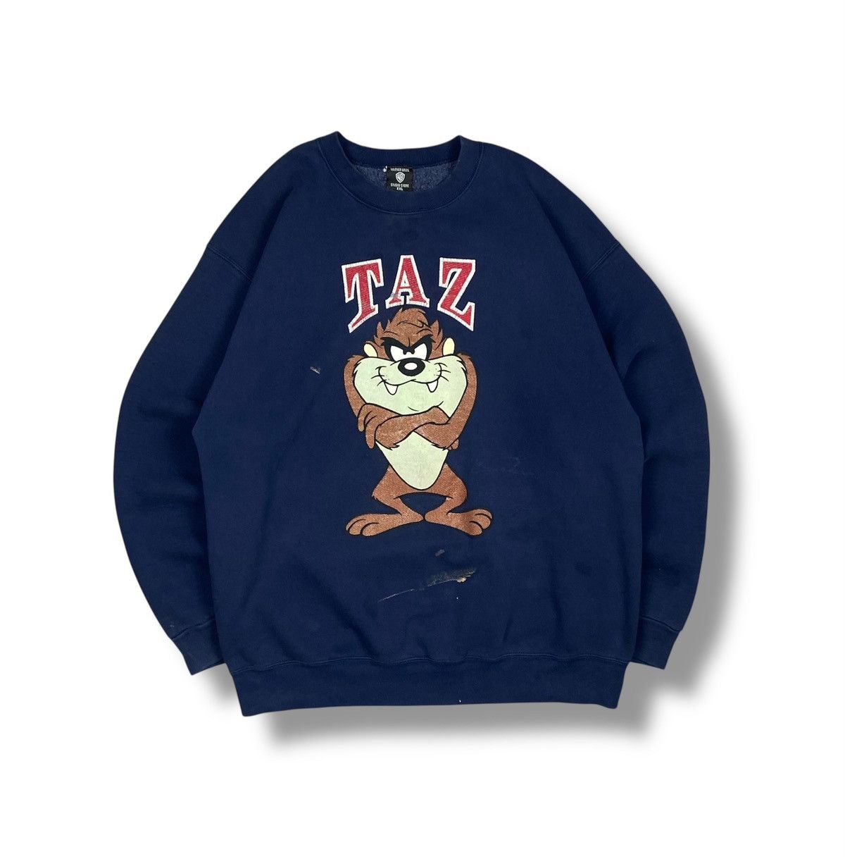 Warner Bros Taz Tasmanian Devil Warner Bros Distressed Sweatshirt USA Size US XXL / EU 58 / 5 - 1 Thumbnail